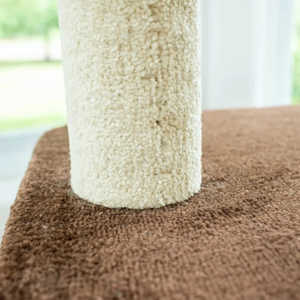 Real Wood 3-Tier Carpeted Cat Tree Condo  Kitten Play House