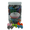 GG102 | 50-100 Assorted Bling Trim Groomers Dog/ cat Bows in Jar|Pets Ribbons