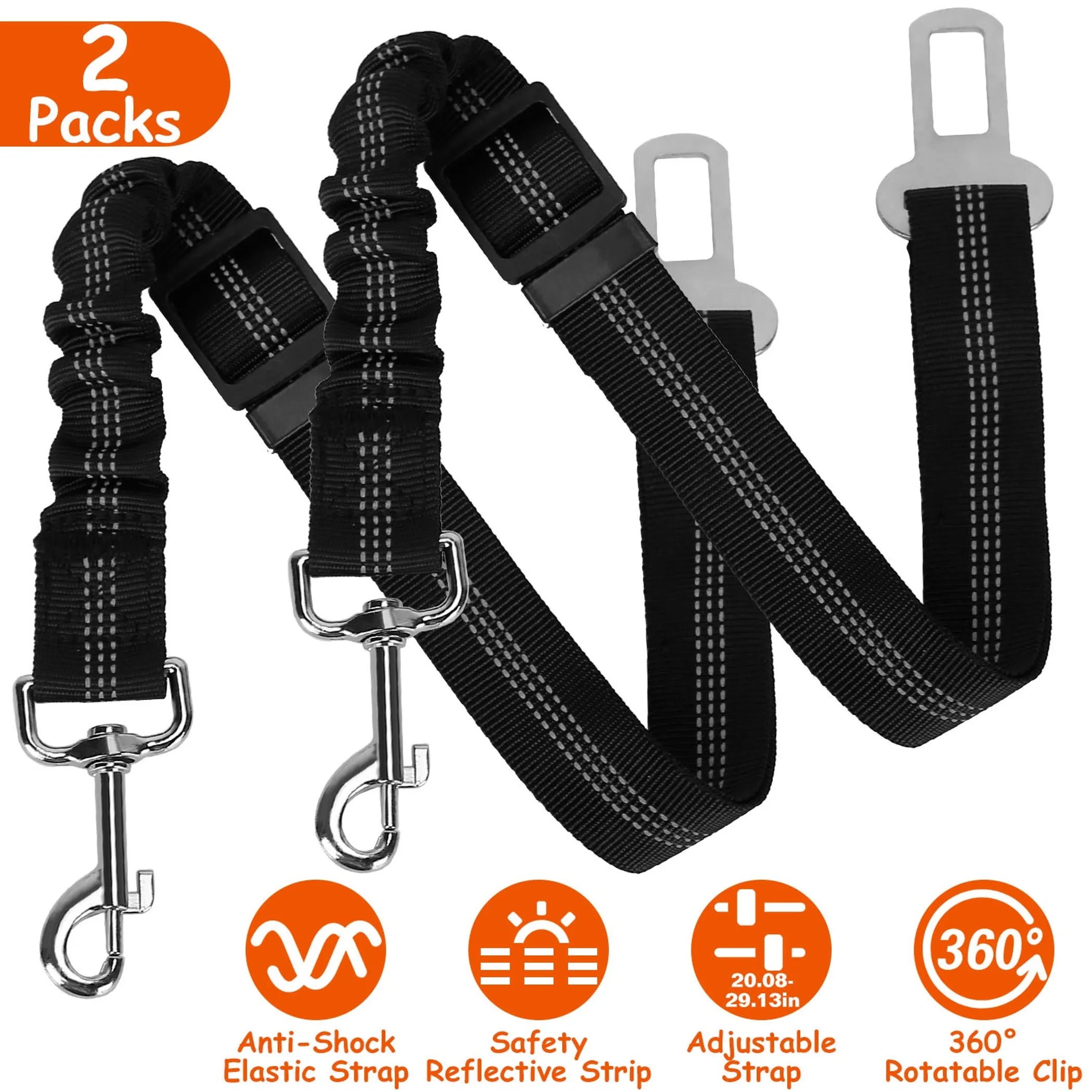 2Pcs Dog Cat Car Safety SeatBelt