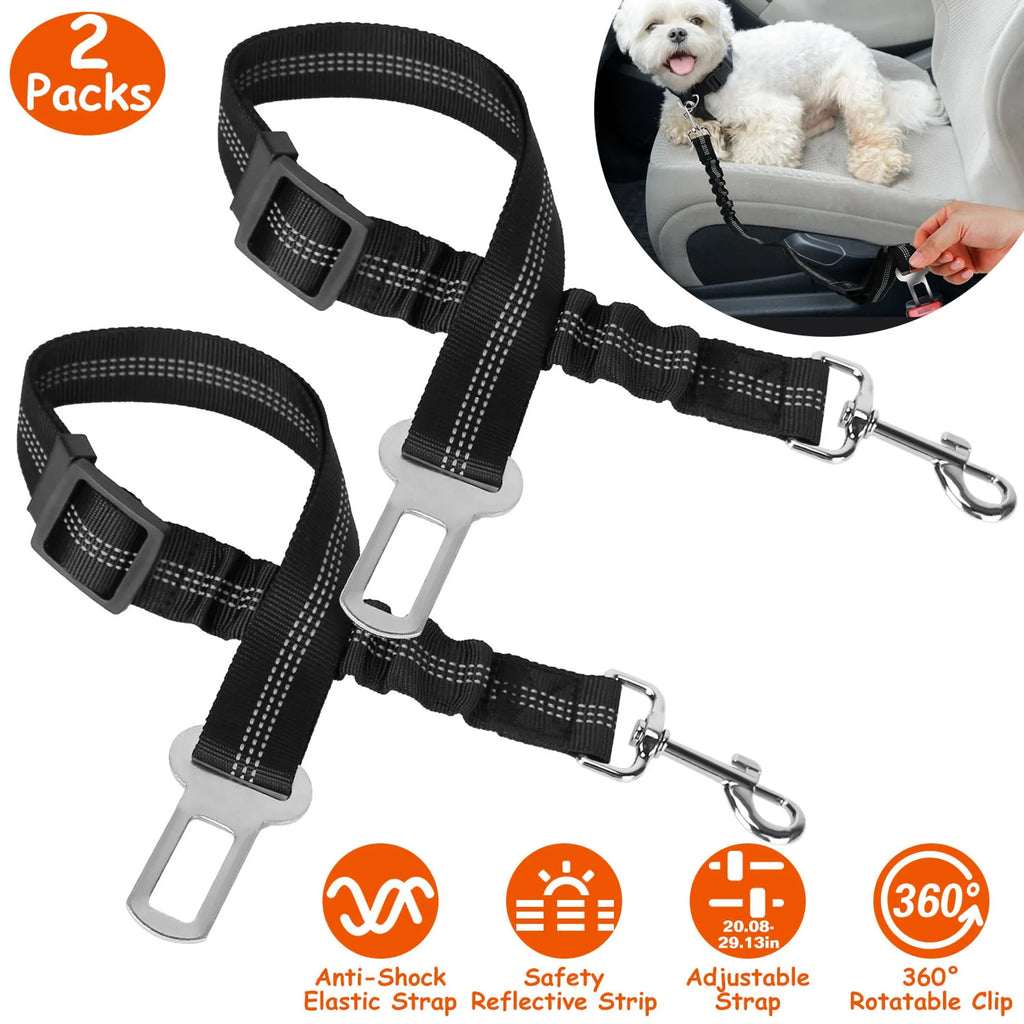 2Pcs Dog Cat Car Safety SeatBelt