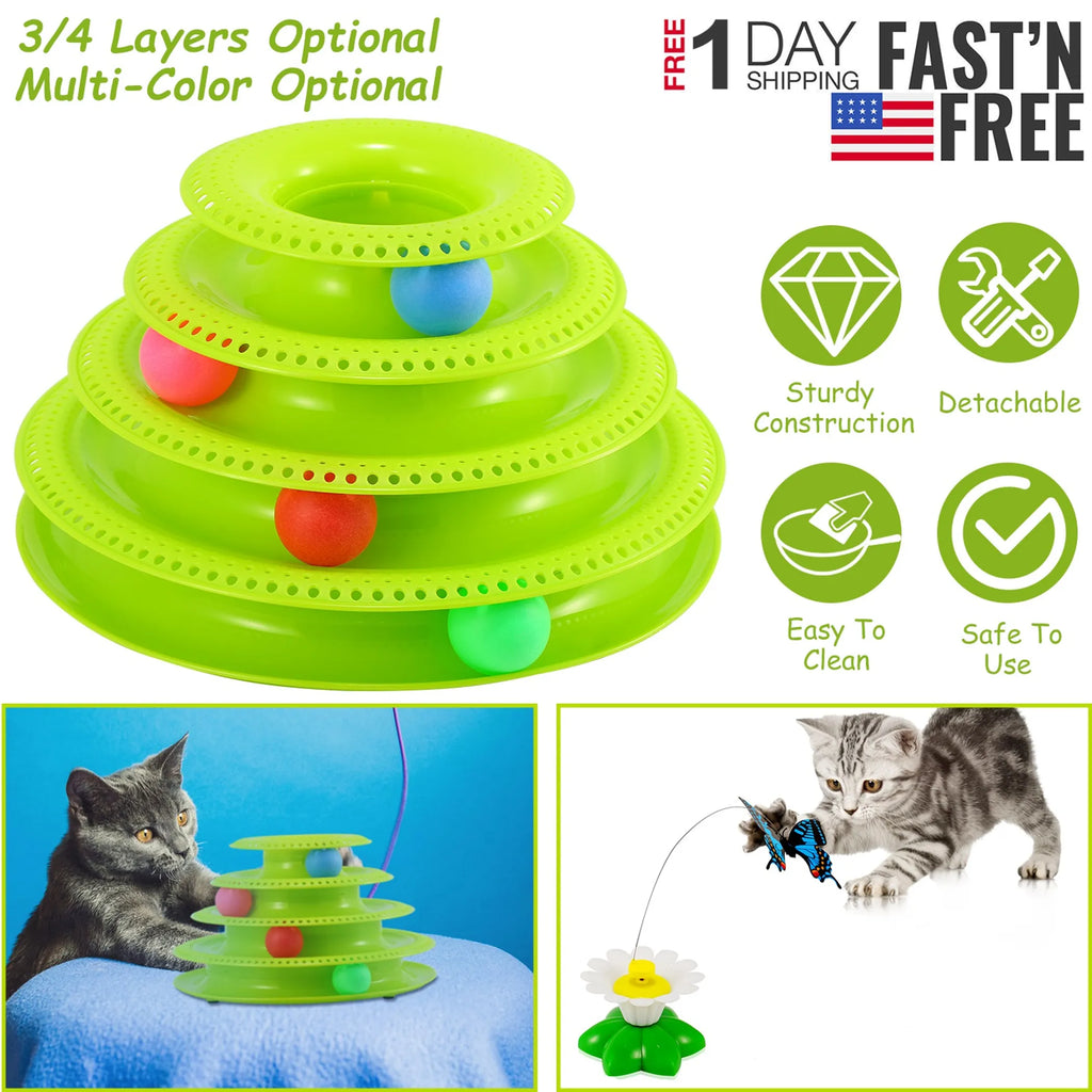 Cat Track Tower Toys