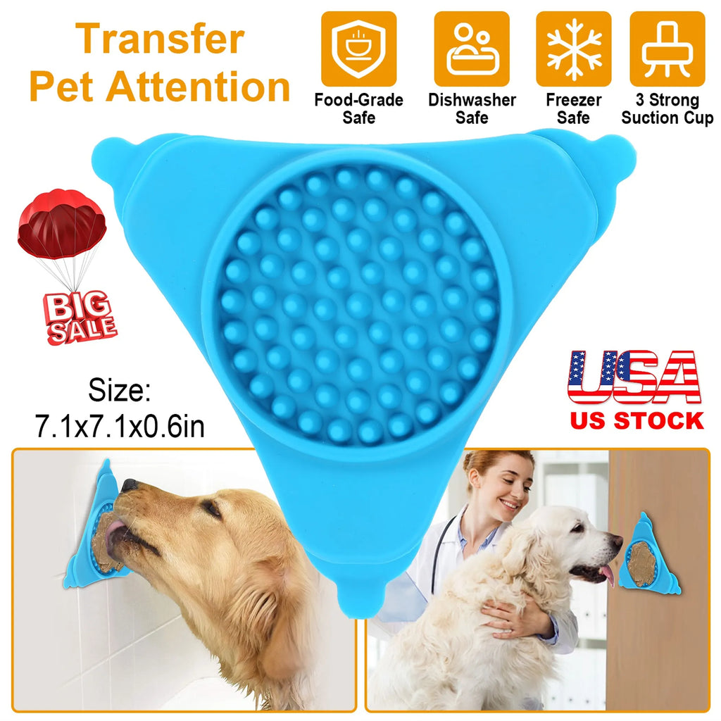 Dog Bath Lick Pad Pet Shower Distraction Mat