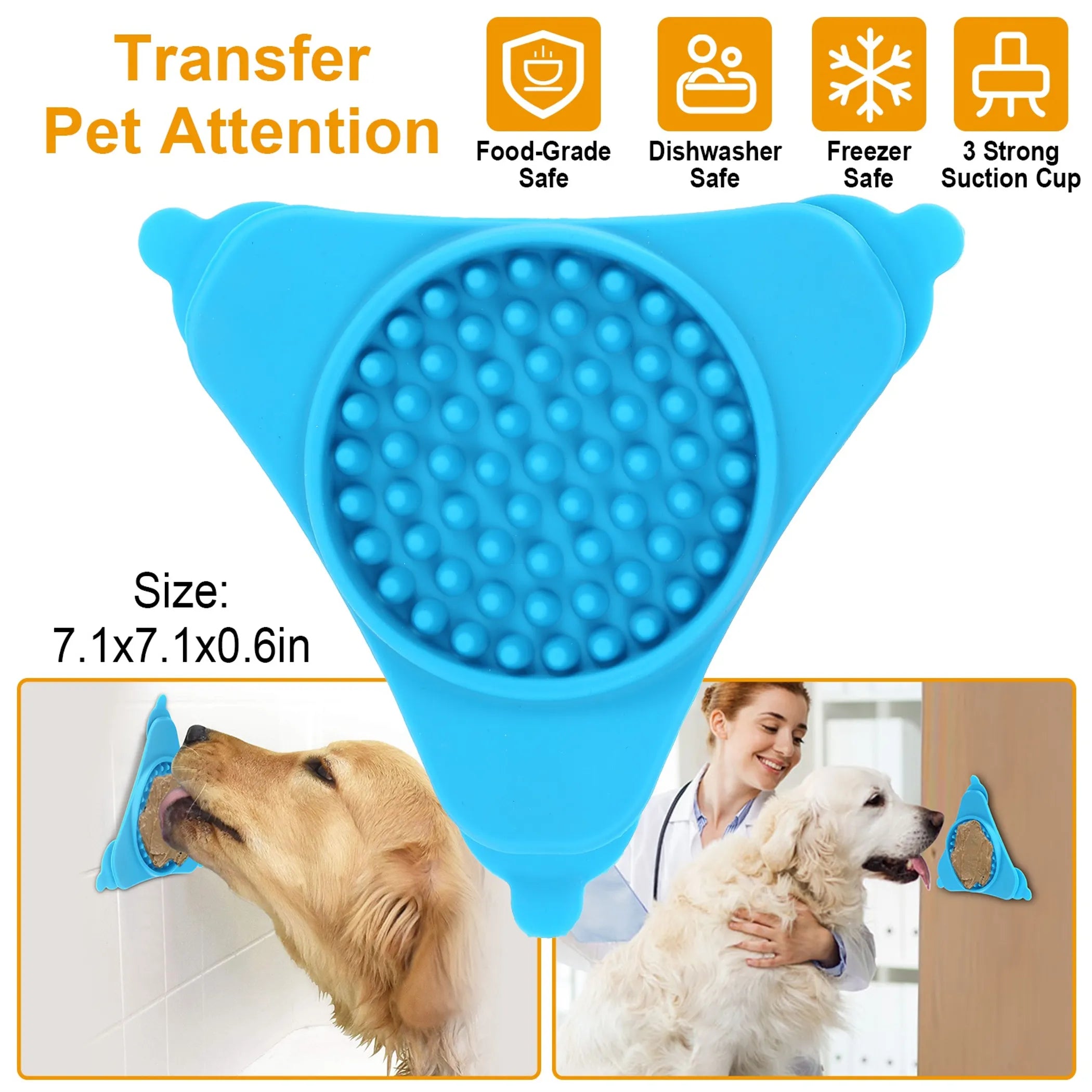 Dog Bath Lick Pad Pet Shower Distraction Mat