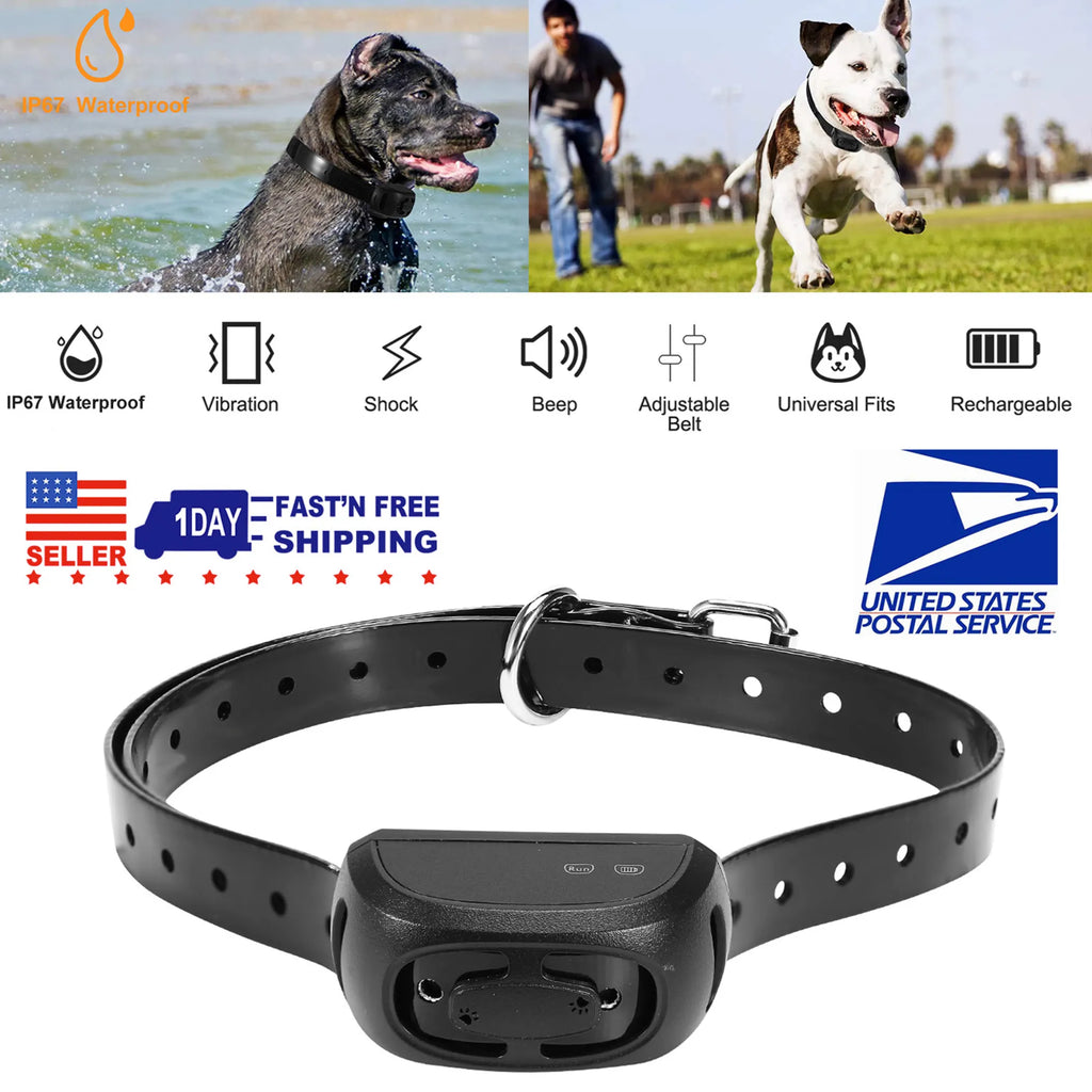 Dog Bark Collar IP67 Waterproof Rechargeable Dog