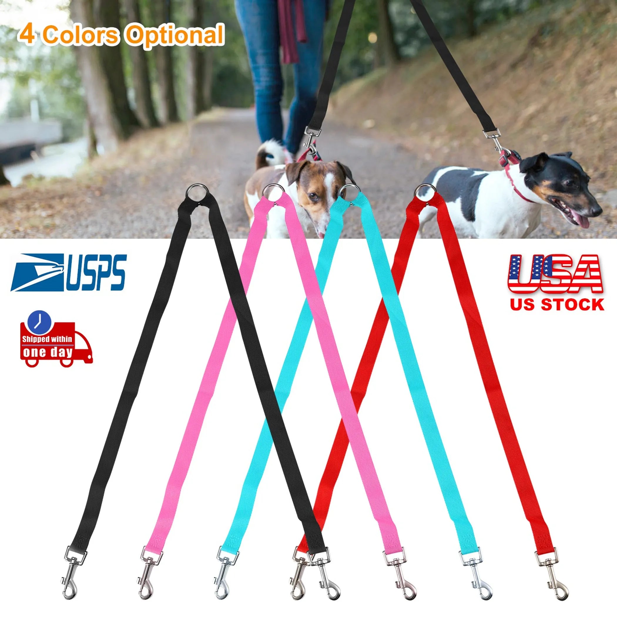 Double Dogs Leash Two Dogs Leash