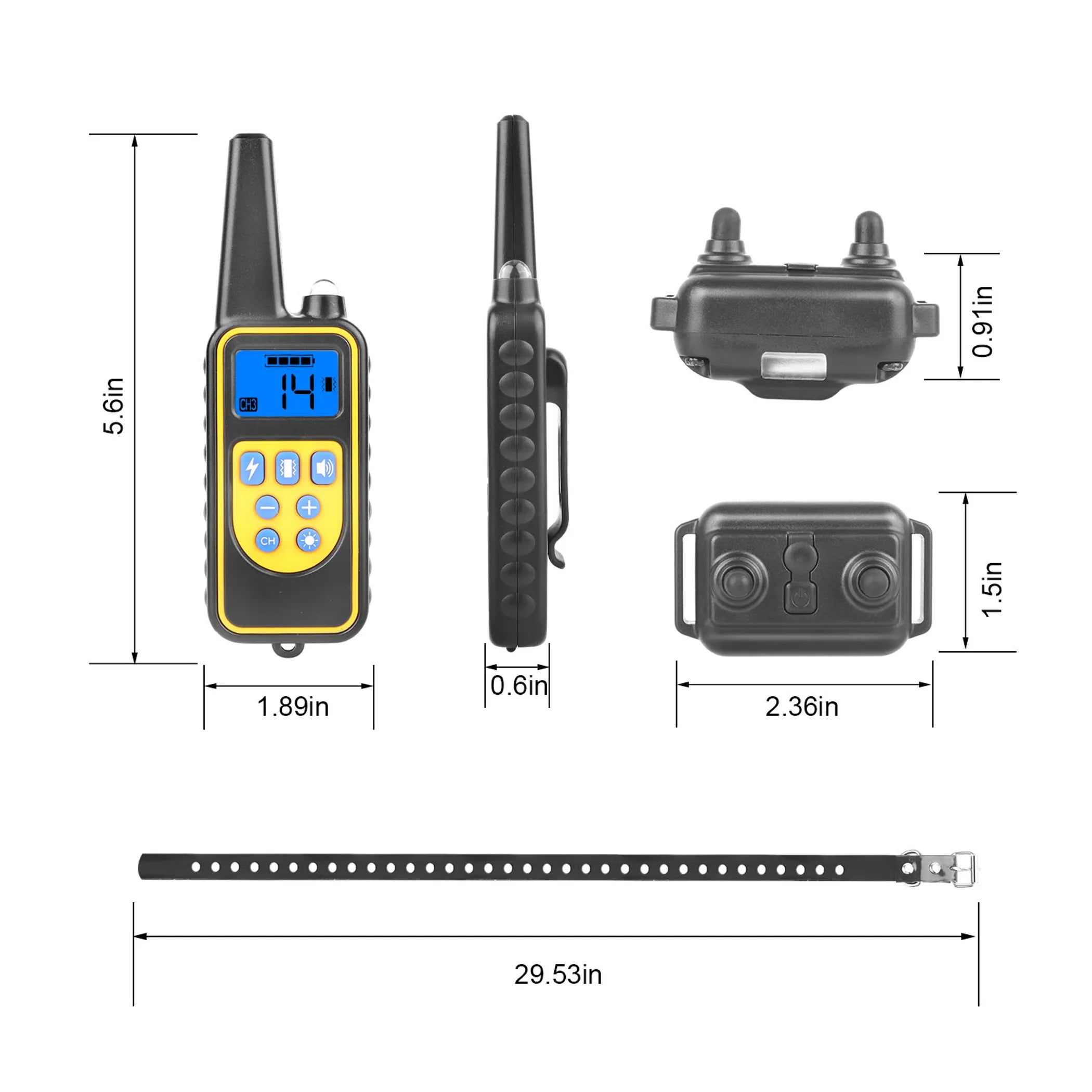 iMounTEK Dog Training Collar IP67 Waterproof Pet
