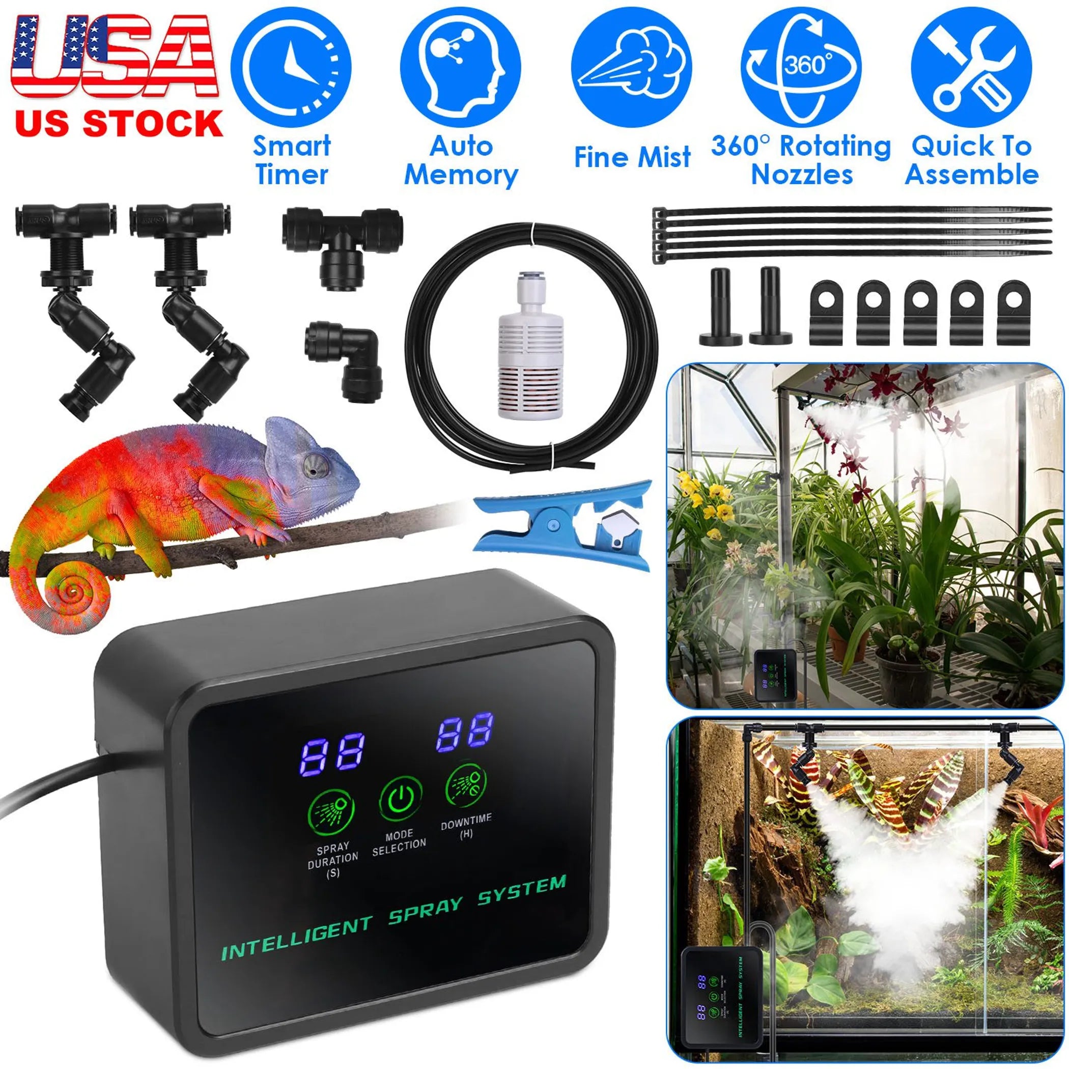 Intelligent Misting System Reptile Humidifier