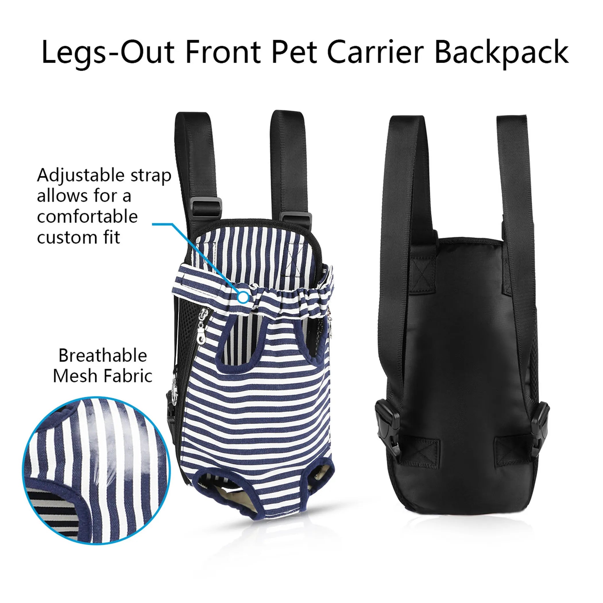 Dog Carrier Backpack Legs Out Front Pet Backpack Carrier Travel Bag