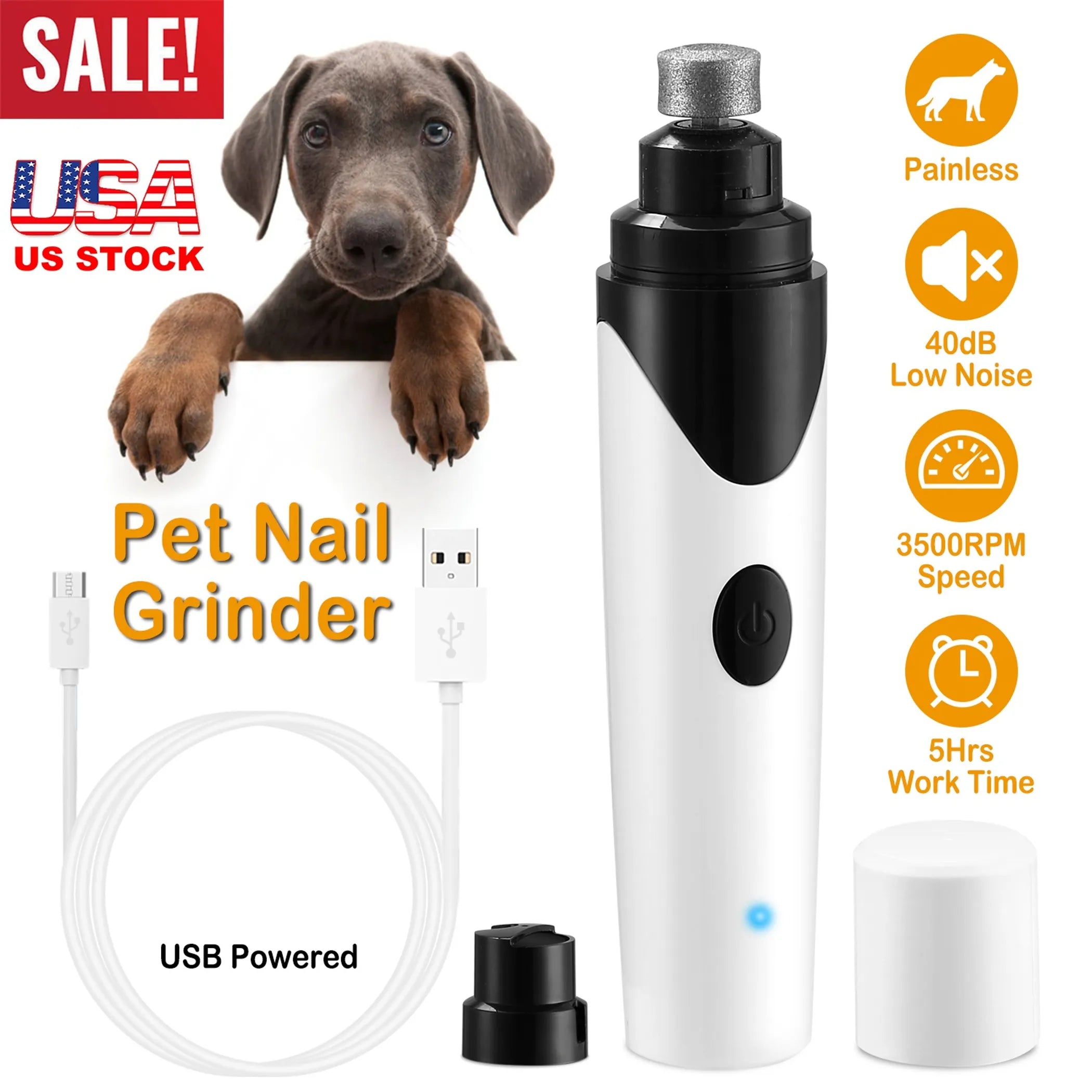 Dogs Cats Pet Nail Grinder