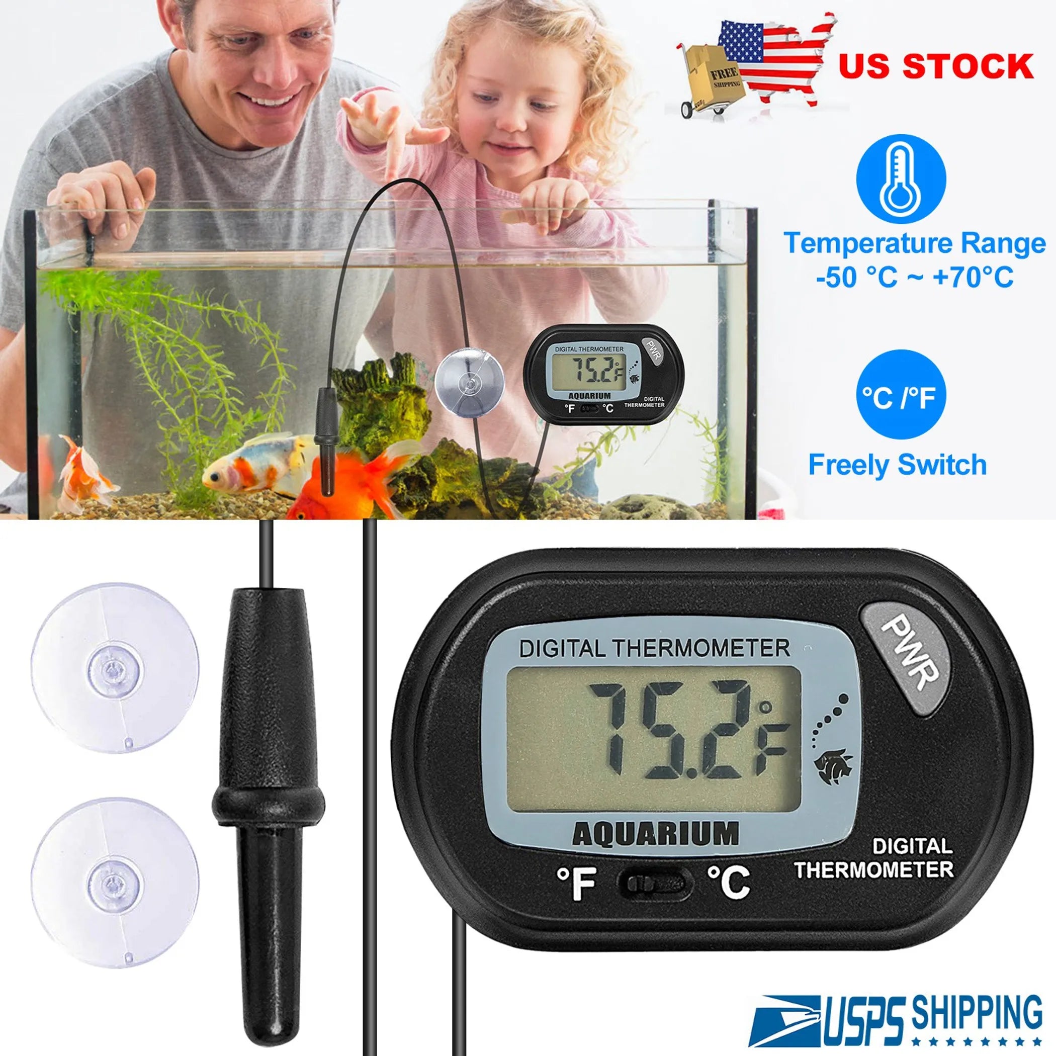 LCD Digital Aquarium Thermometer