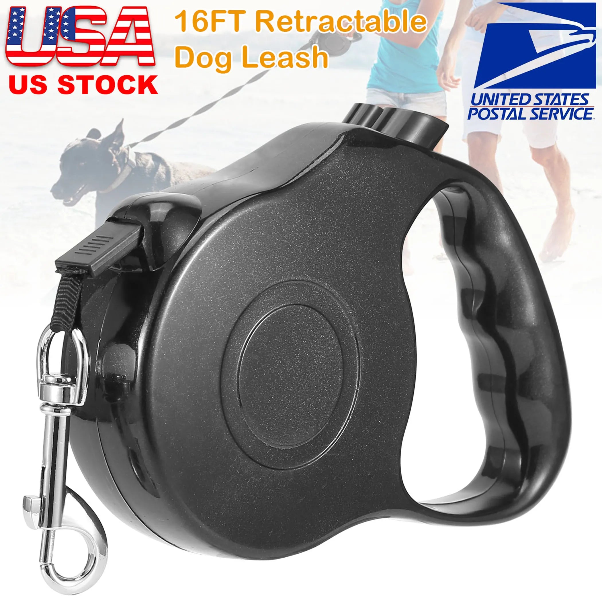 Retractable Dog Leash 16FT Extendable Range