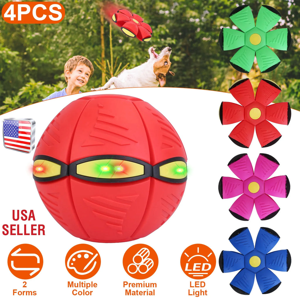 4 Pack Flying Saucer Ball Electric