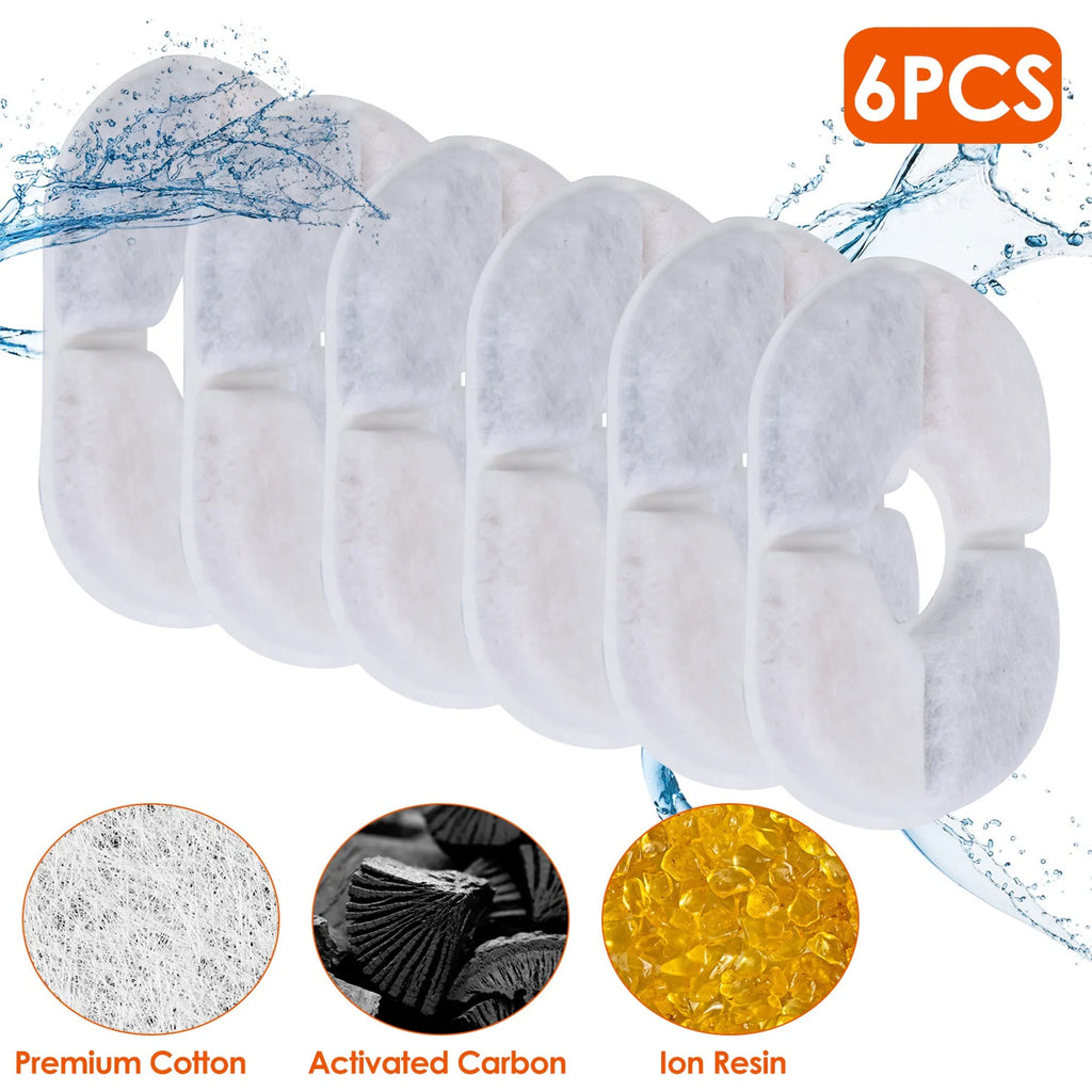 6Pack Pet Water Fountain Replacement