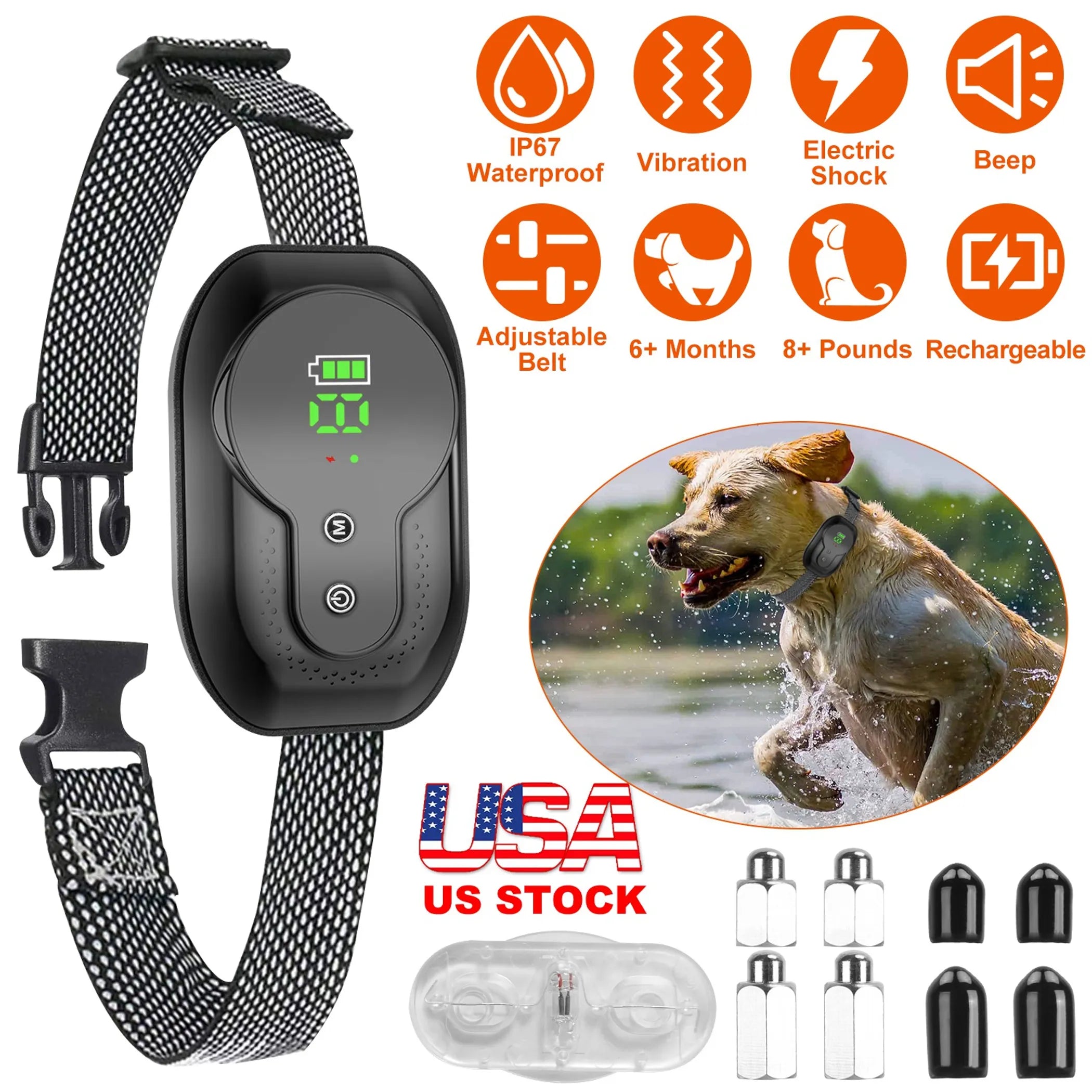 Dog Bark Collar Anti Barking Electric Training Collar