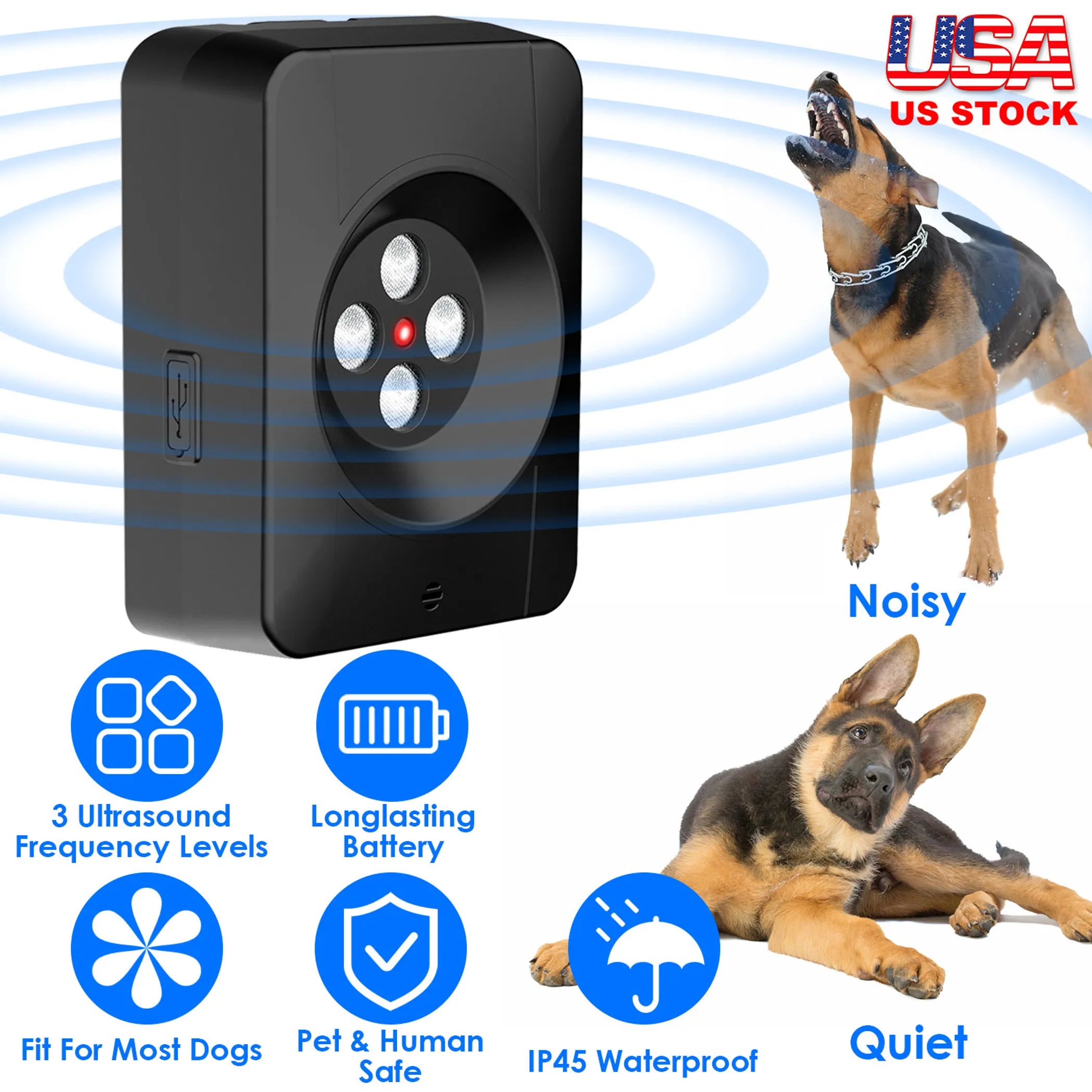 Ultrasonic Anti-barking Device Indoor Outdoor
