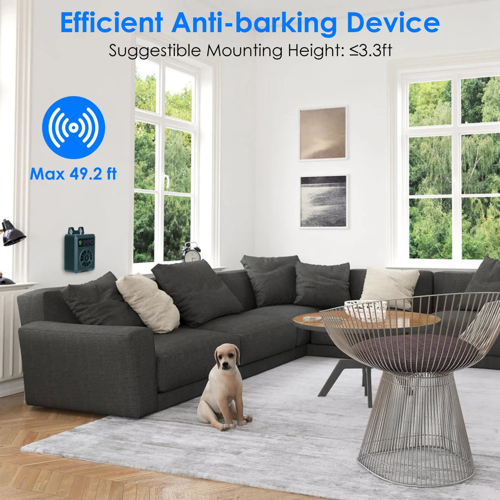 Ultrasonic Anti-barking Device 49.2Feet Sensing Sonic Bark Deterrent