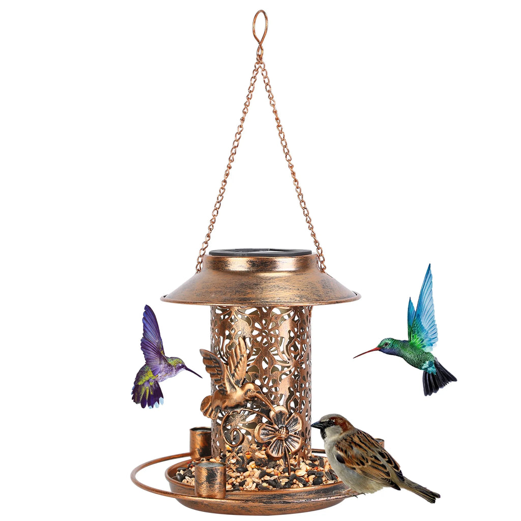 Solar Bird Feeder Decorative
