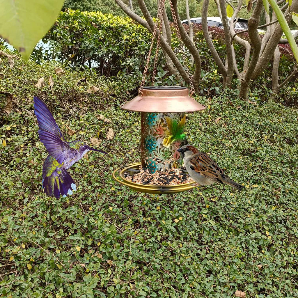 Solar Bird Feeder Decorative Hanging