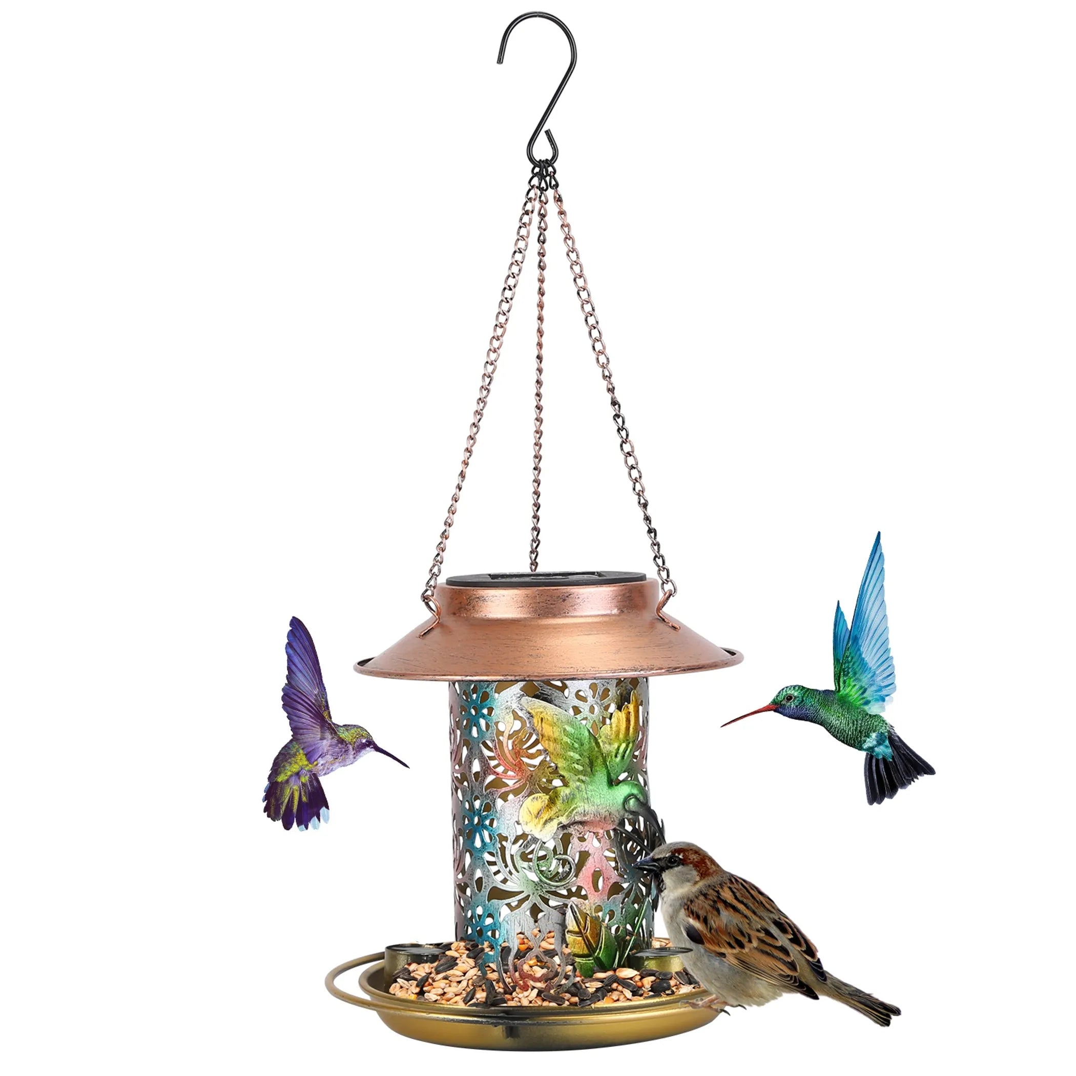 Solar Bird Feeder Decorative Hanging