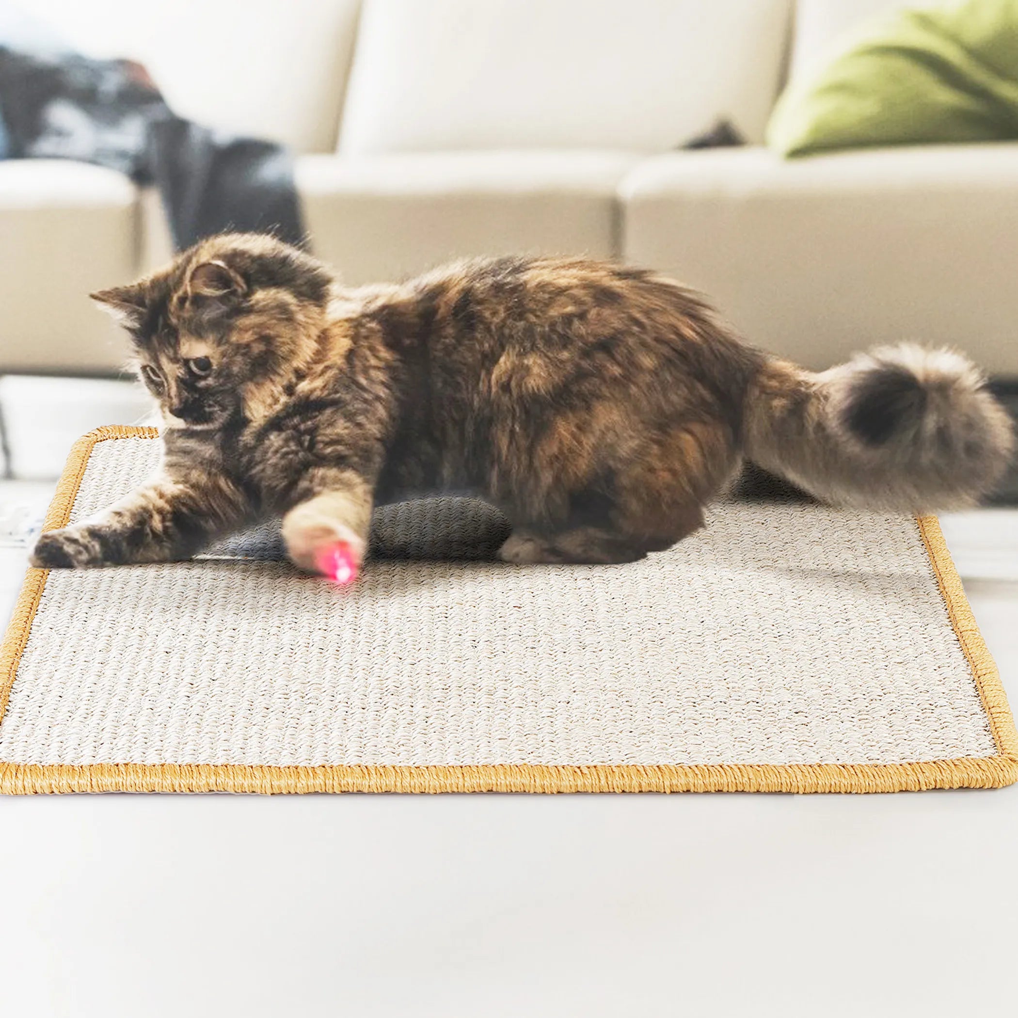 Cat Scratching Mat 	Natural Sisal Anti-Slip Mat
