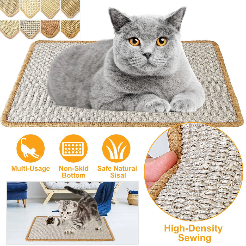 Cat Scratching Mat 	Natural Sisal Anti-Slip Mat