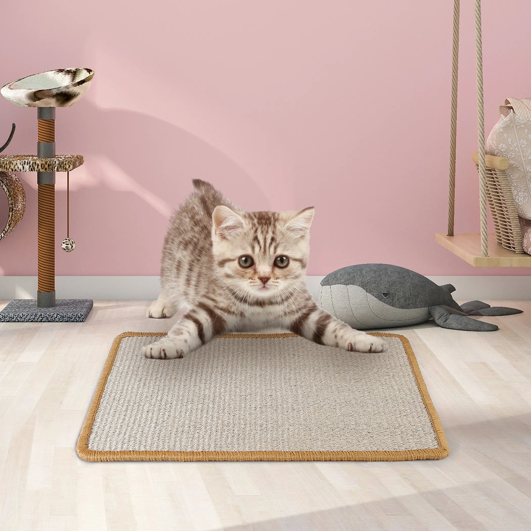 Cat Scratching Mat Natural Sisal Anti-Slip Mat
