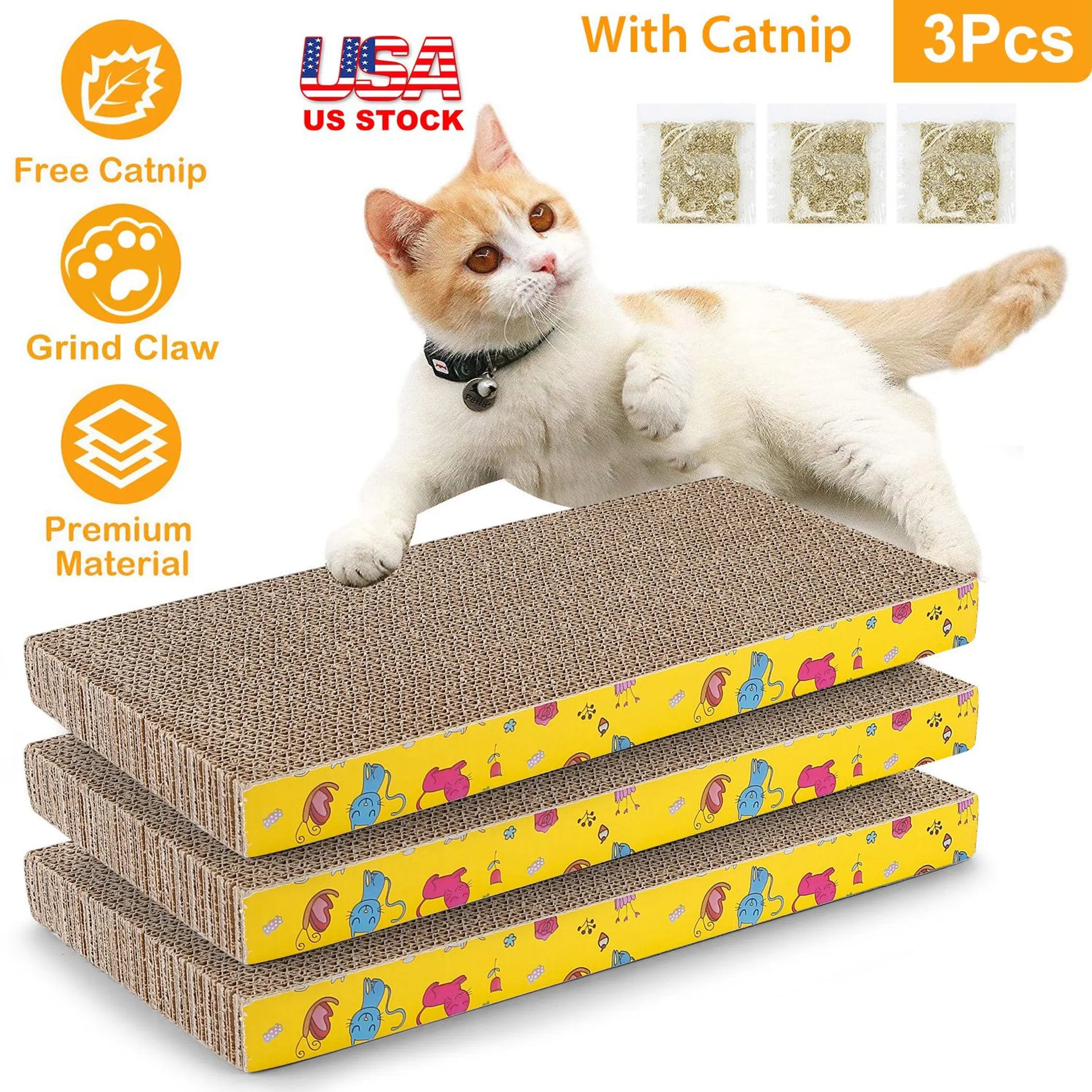 3Pcs Cat Scratcher Pads