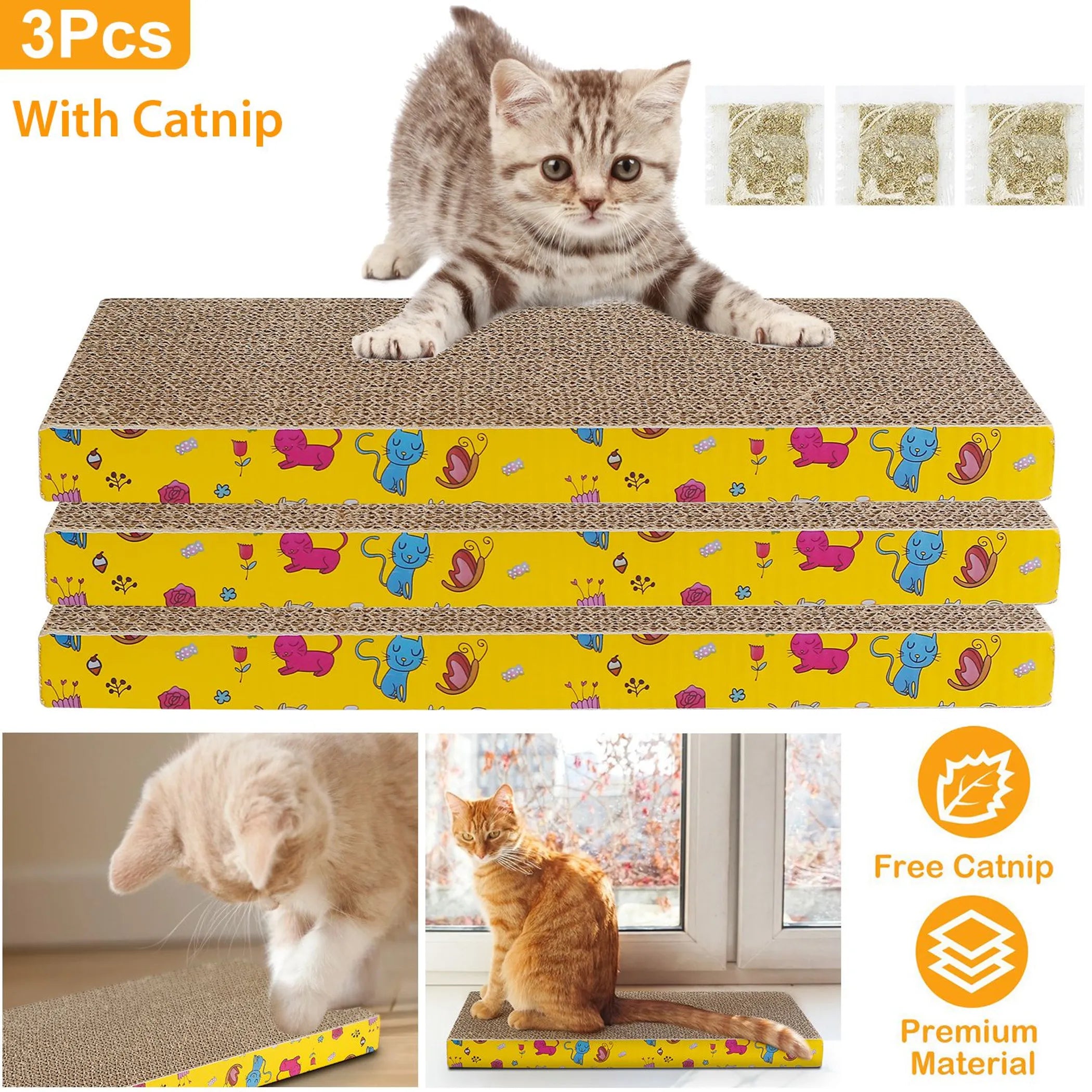 3Pcs Cat Scratcher Pads