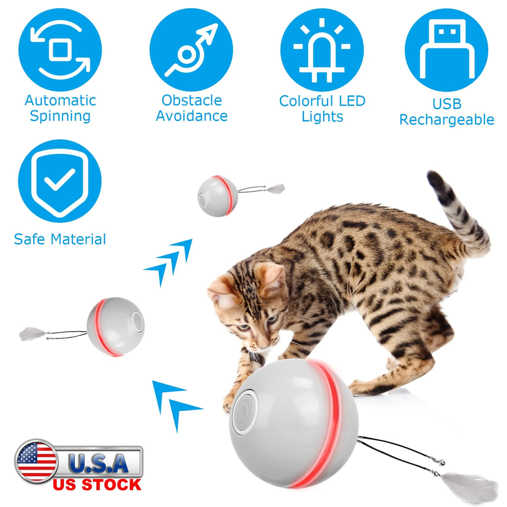 Electric Cat Toy Cat Teaser Ball AutoMat