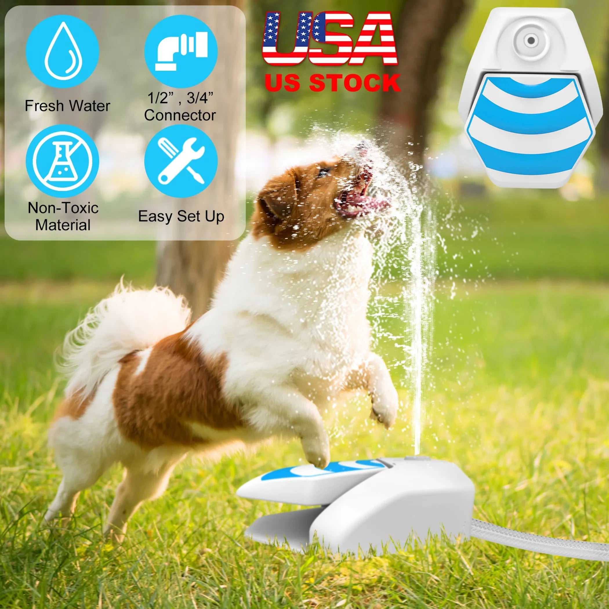 Outdoor Dog Water Fountain Dog