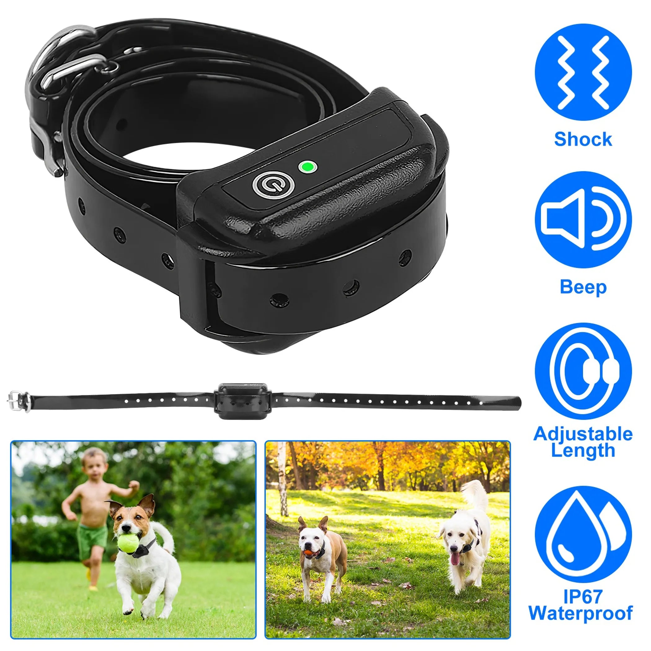 Electric Dog Training Collar Rechargeable Receiver