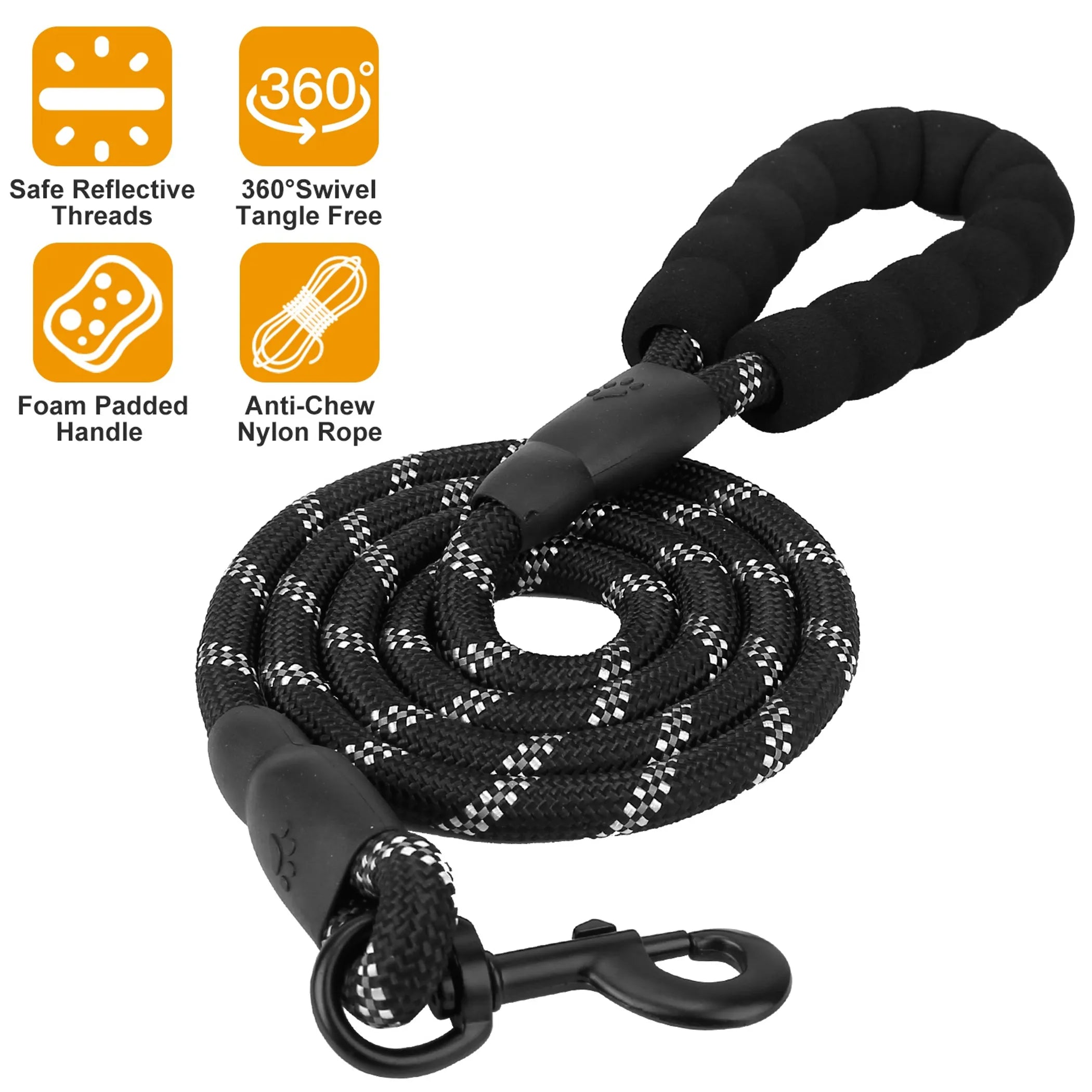 5FT Dog Leash Dog Training Walking Lead