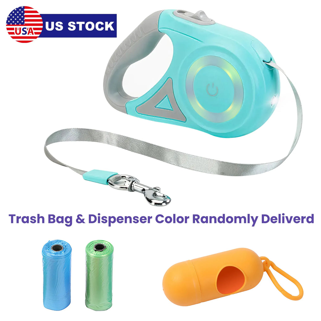 16FT Retractable Dog Leash Extendable Pet Leash Dog