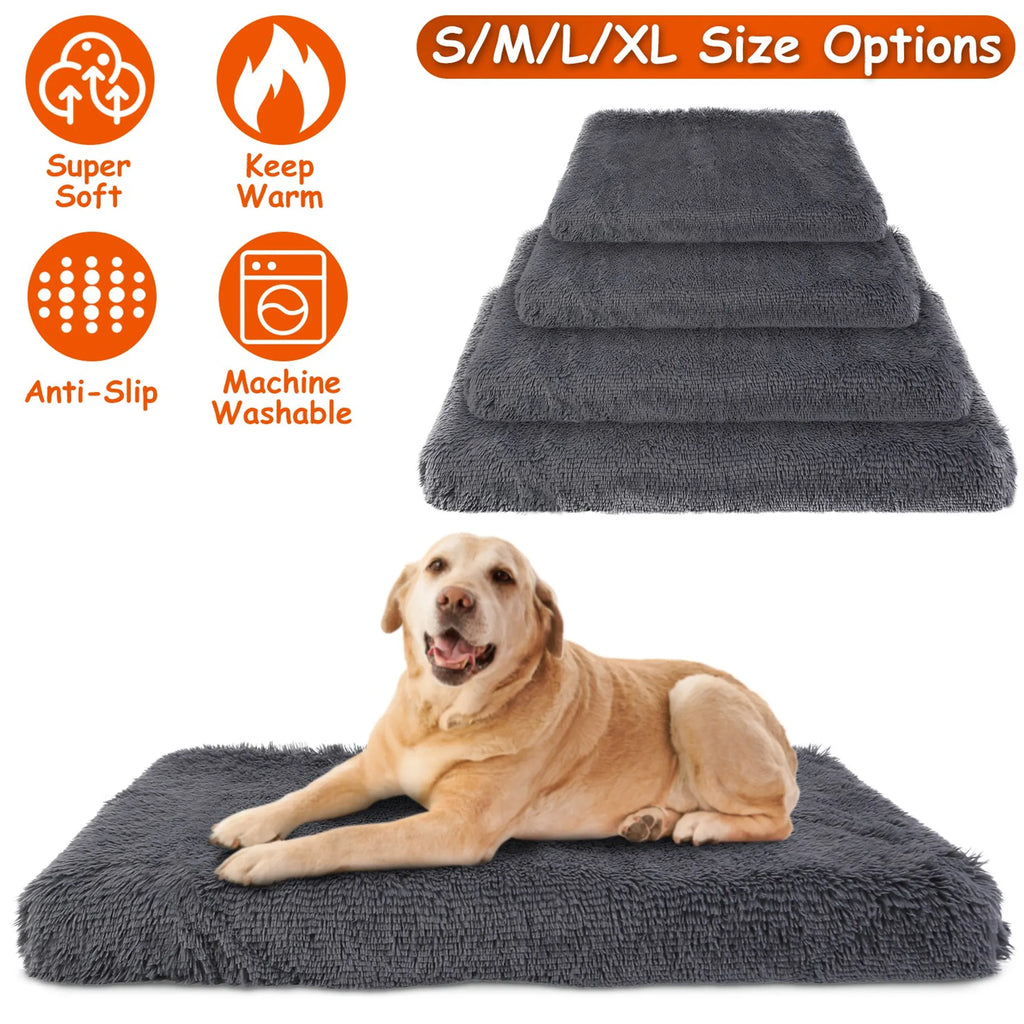 Dog Bed Soft Plush Cushion Cozy Warm Pet