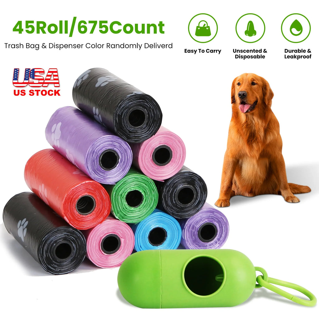 45 Rolls 675 Count Dog Waste Bags