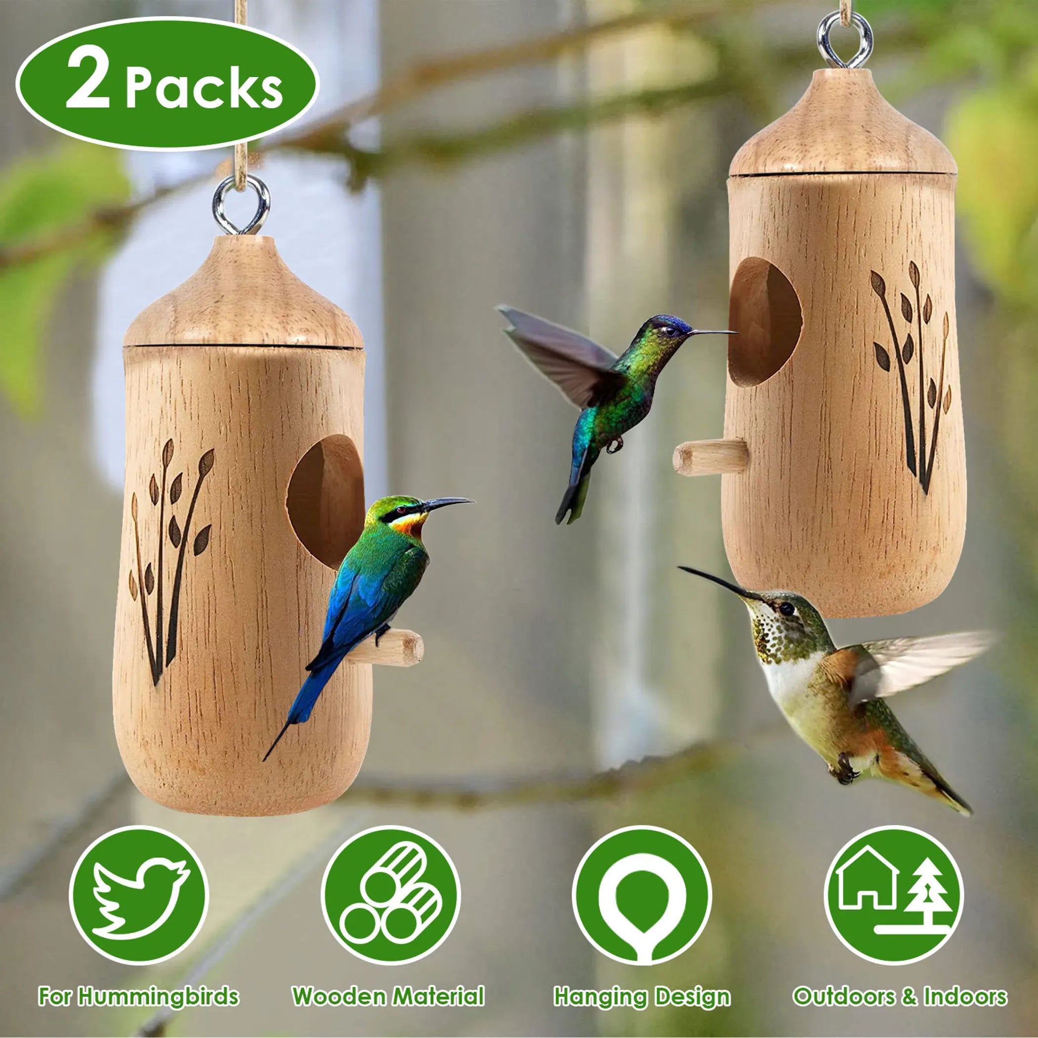 2 Packs Humming Bird Houses