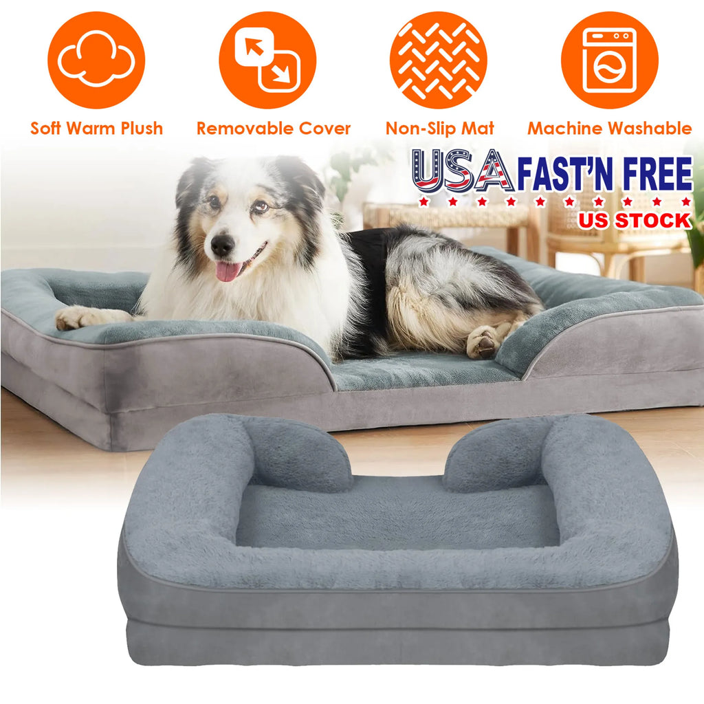 Pet Dog Bed Soft Warm Plush Puppy Cat Bed