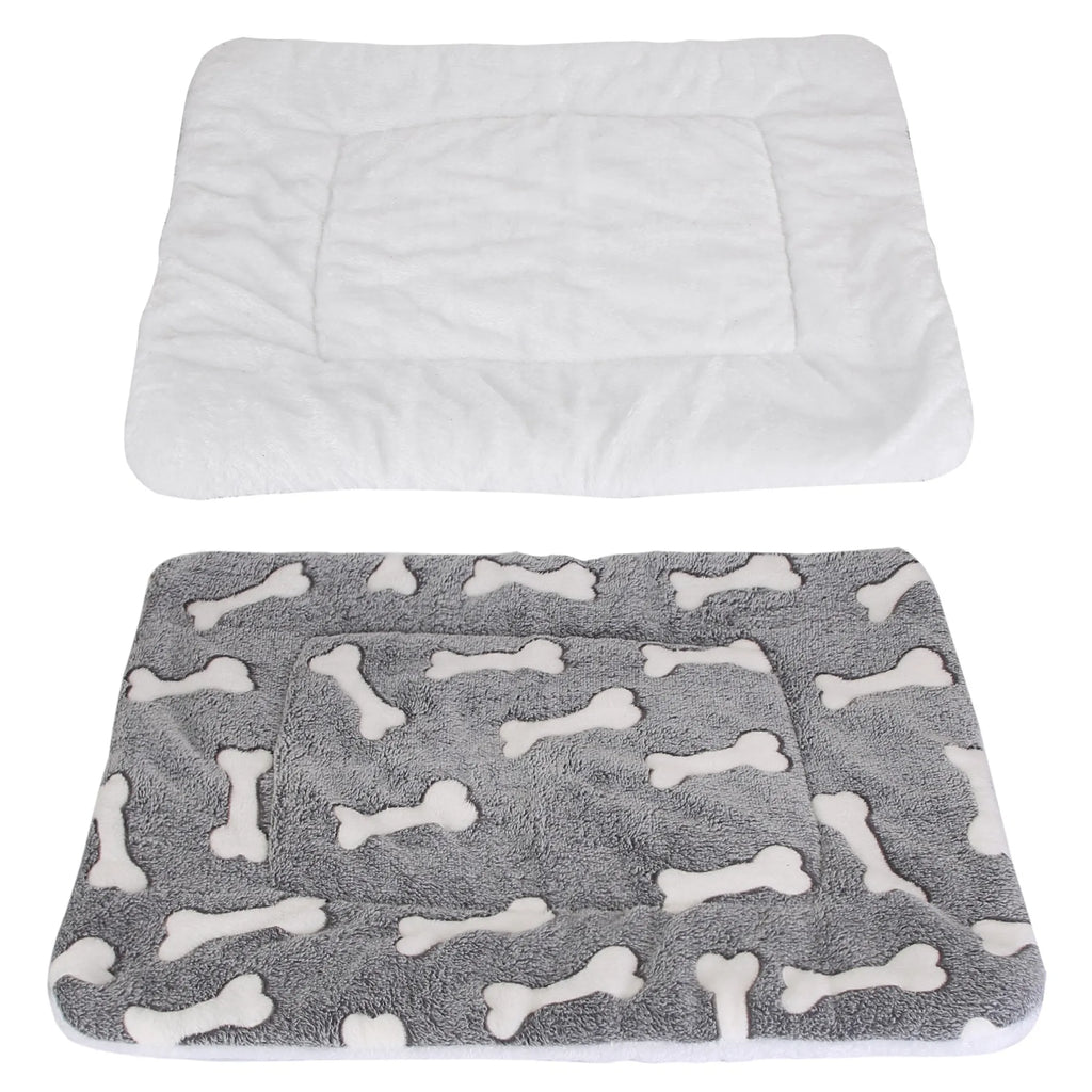 Dog Bed Mat Comfortable Flannel Dog Crate Pad