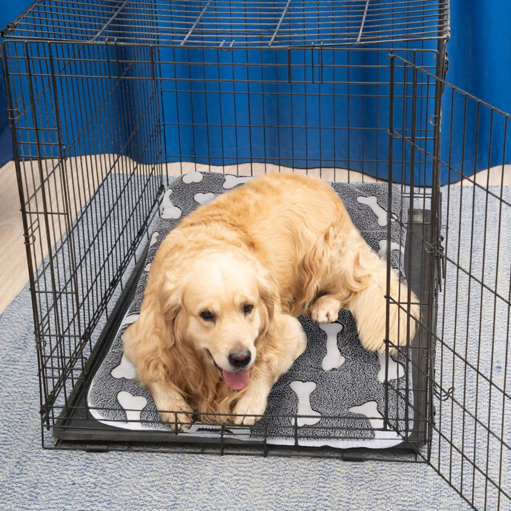 Dog Bed Mat Comfortable Flannel Dog Crate Pad
