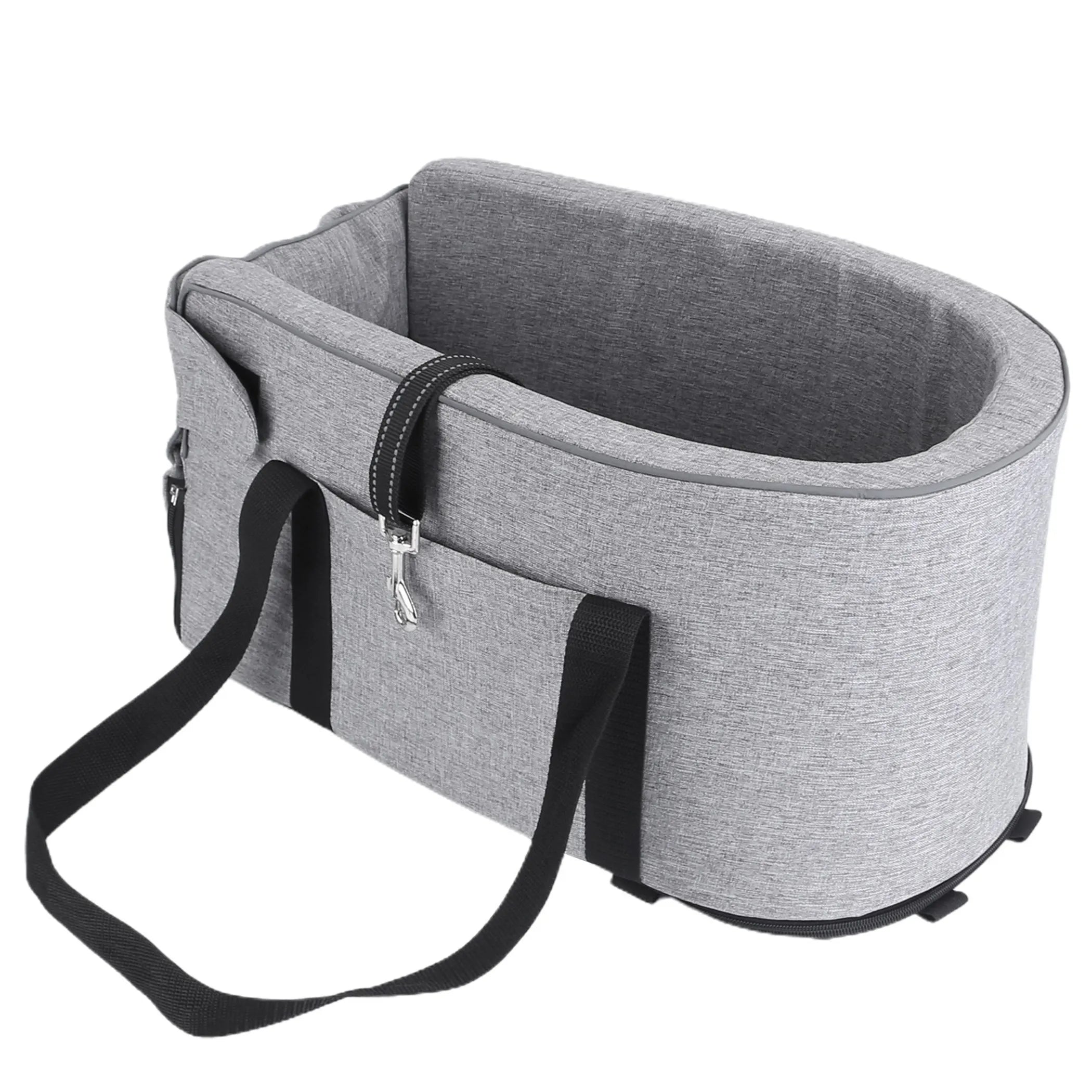 Console Pet Car Seat with Storage Pocket