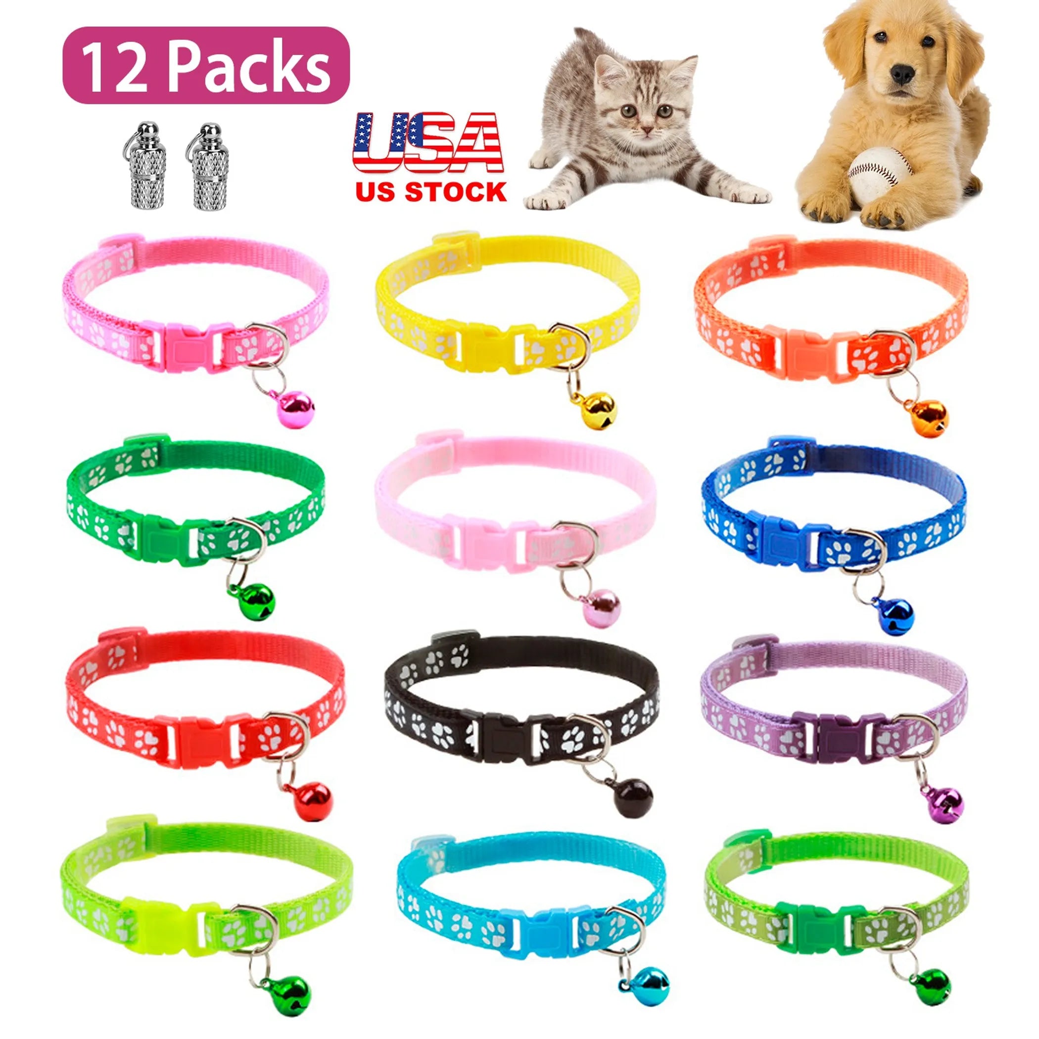 Cat Collar Adjustable Kitten Collar Pet Collar