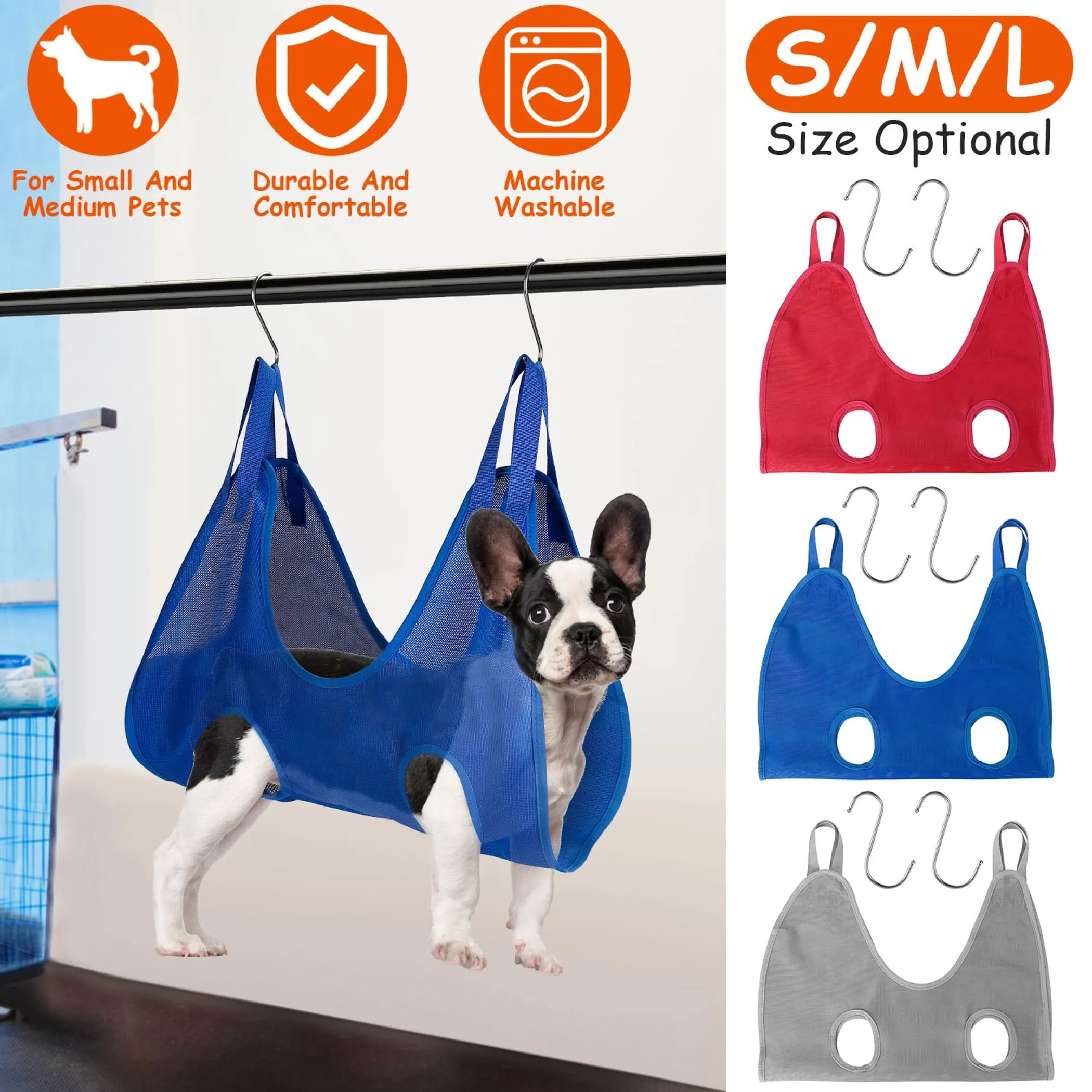 Cat Dog Hammock Helper Pet Grooming