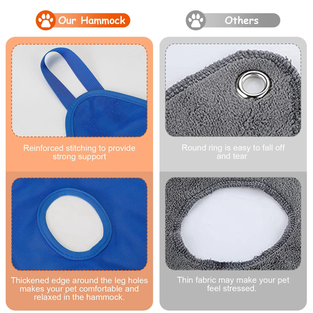 Cat Dog Hammock Helper Pet Grooming Hammock Harness Restraint Bag
