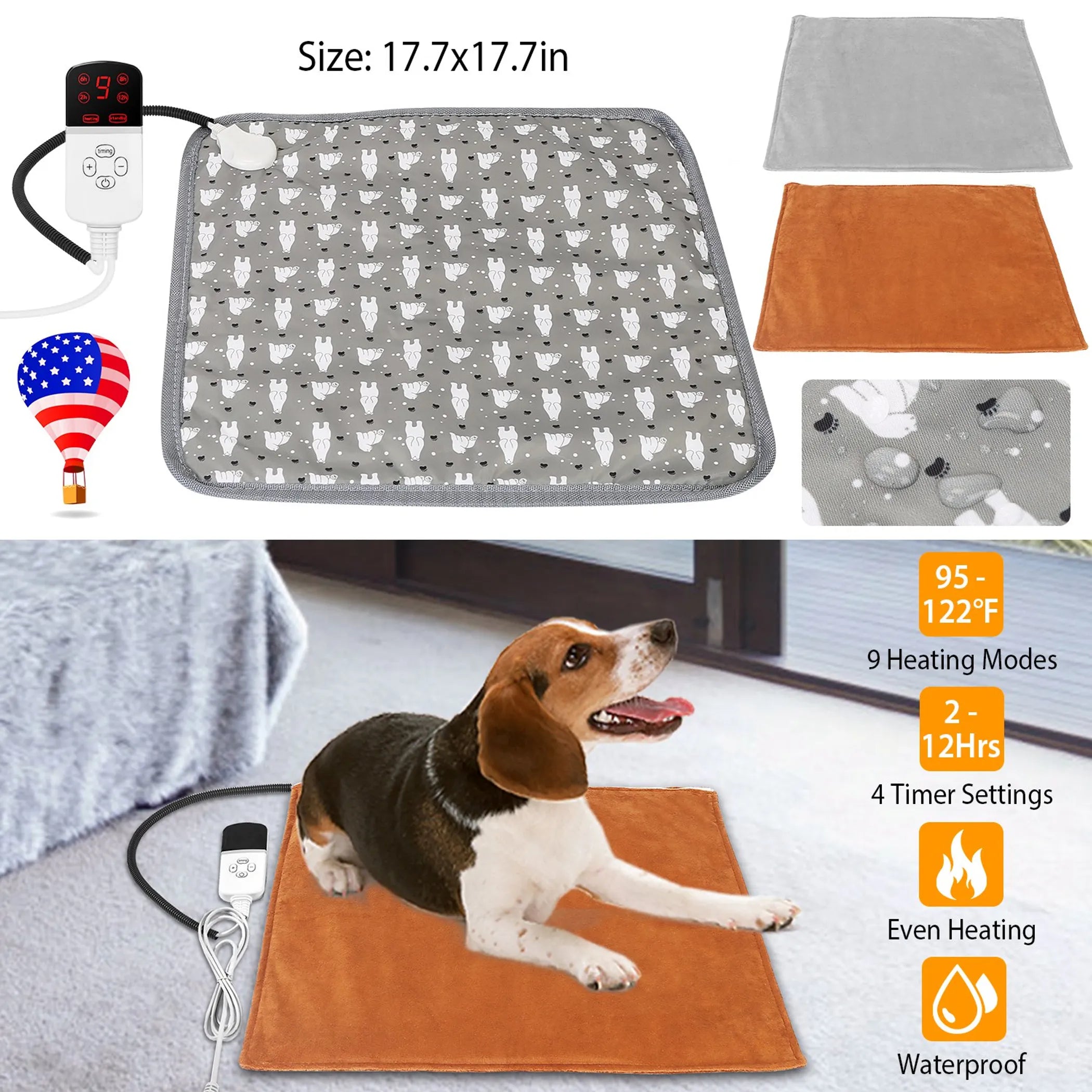 Pet Heating Pad Waterproof Electric Heating Mat
