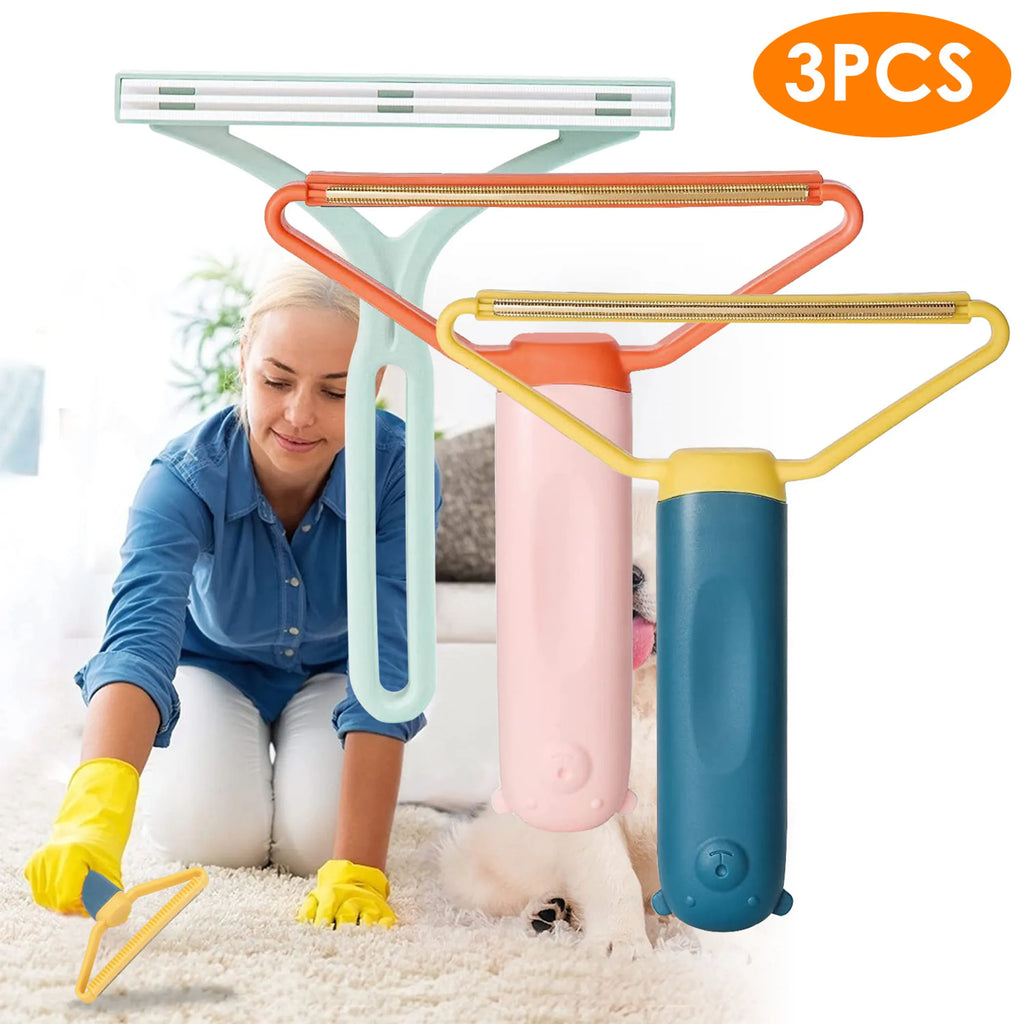 3Pcs Portable Lint Remover Reusable Double Sided