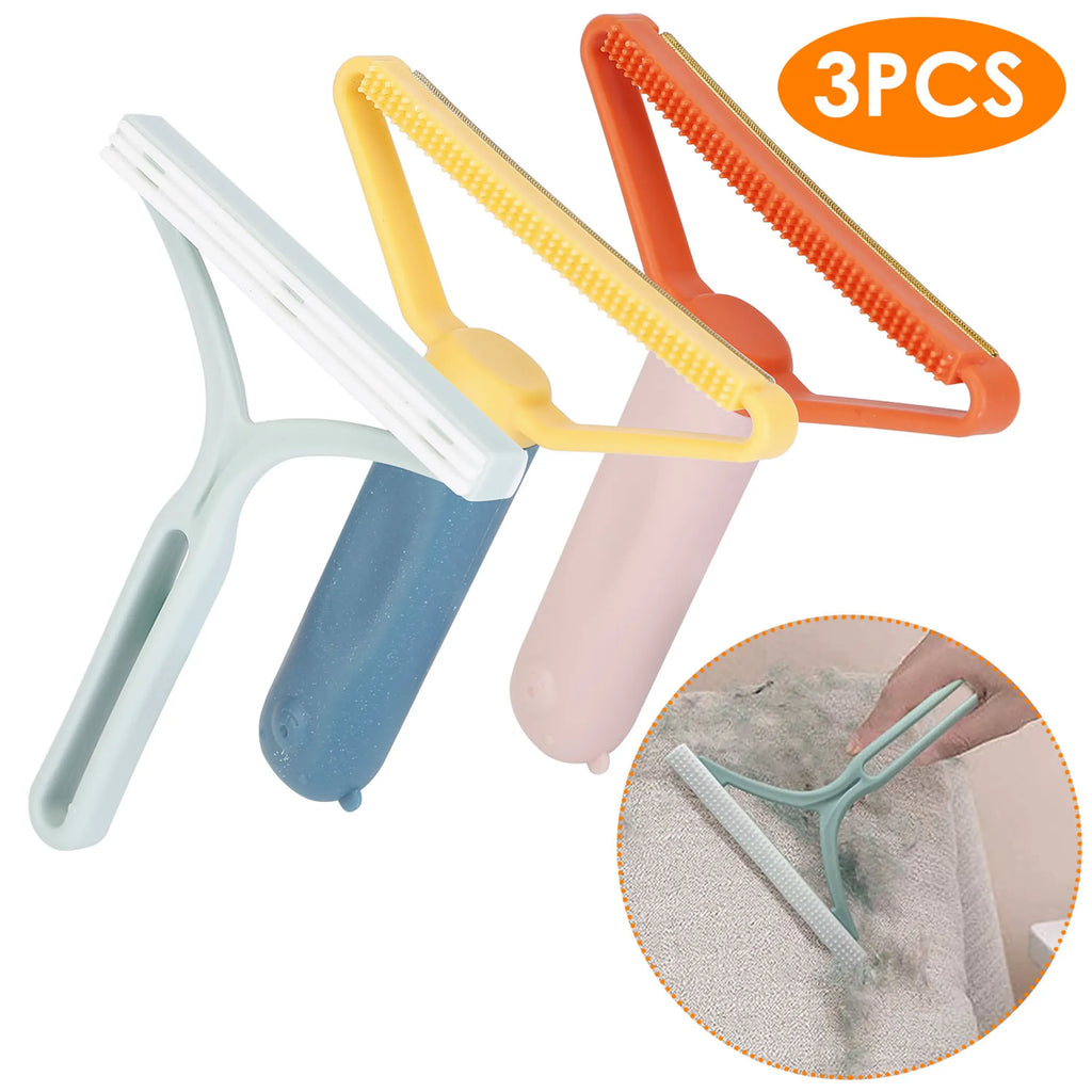 3Pcs Portable Lint Remover Reusable Double Sided