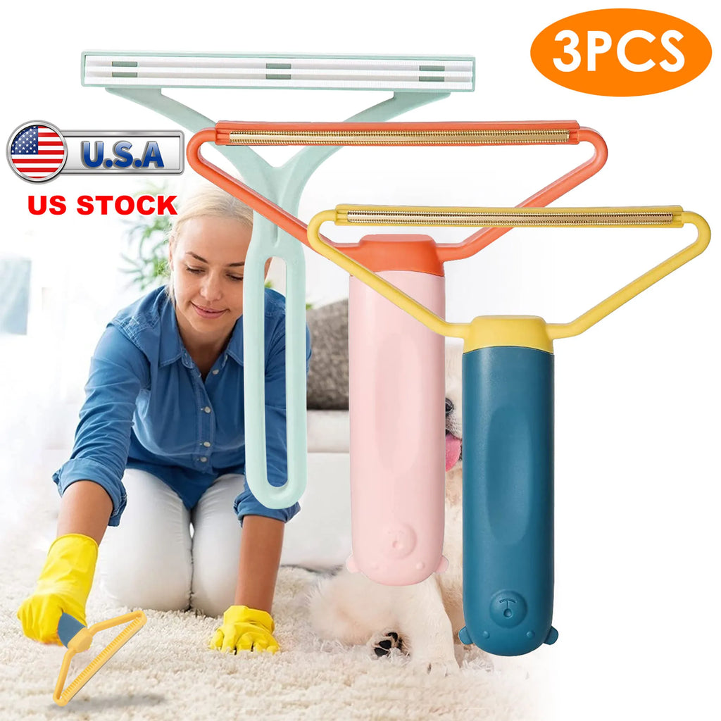 3Pcs Portable Lint Remover Reusable Double Sided