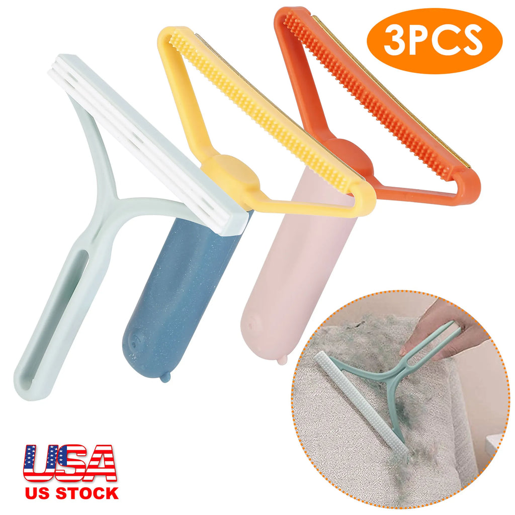 3Pcs Portable Lint Remover Reusable Double Sided
