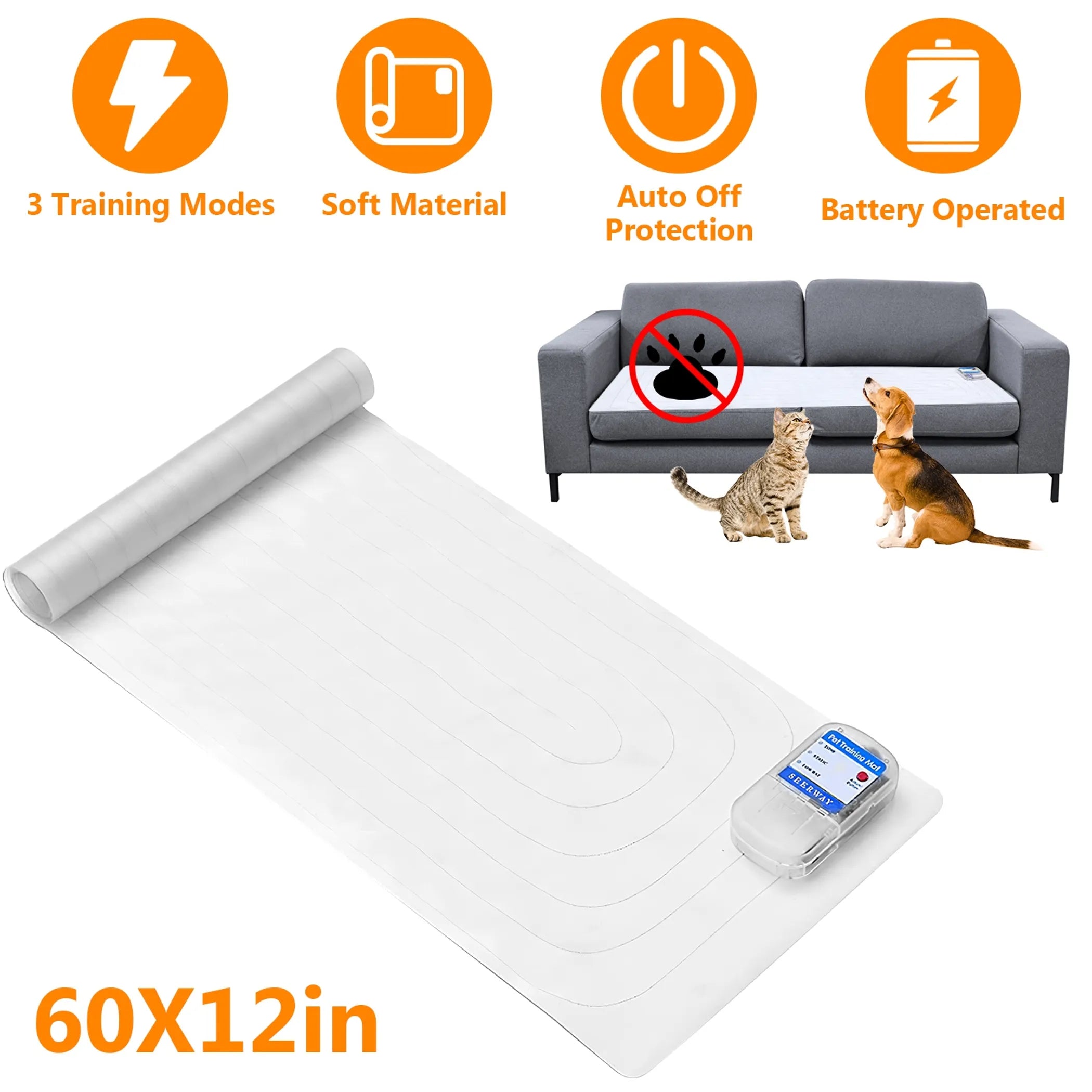 Electronic Pet Training Mat Indoor Safe Shock