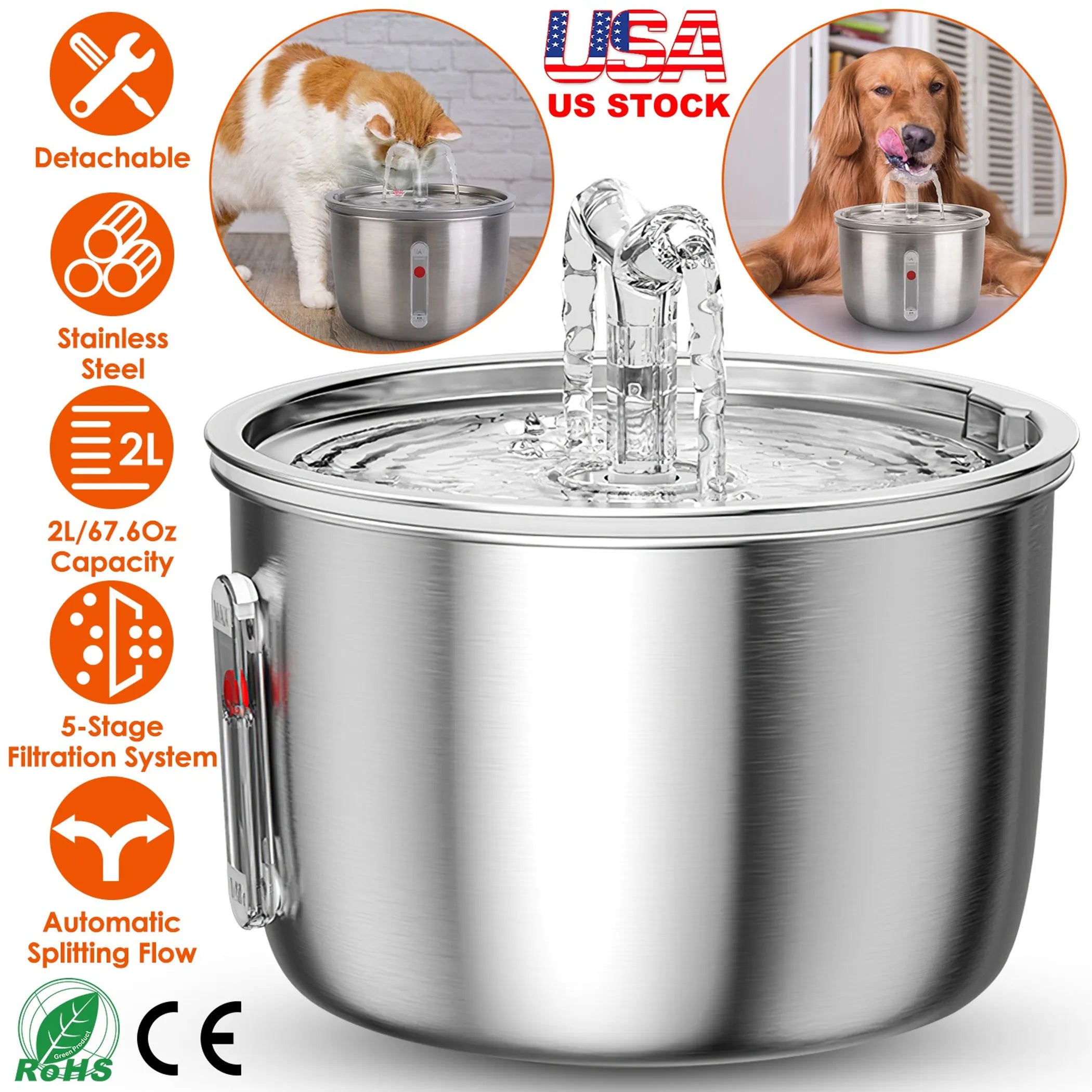 2L/67.6Oz Automatic Electric Pet